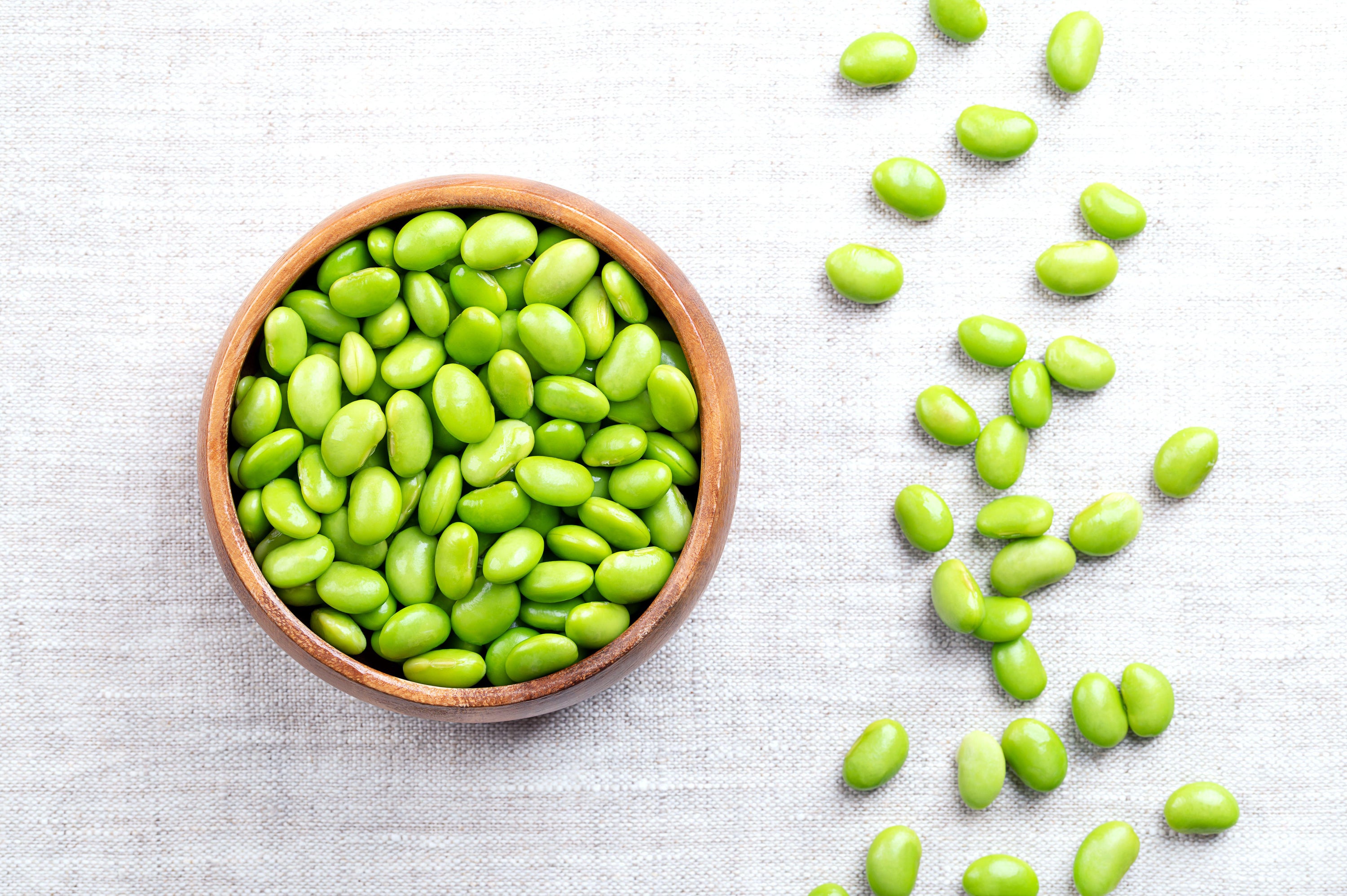 Edamame beans can be added to stir-frys, salads or soups.
