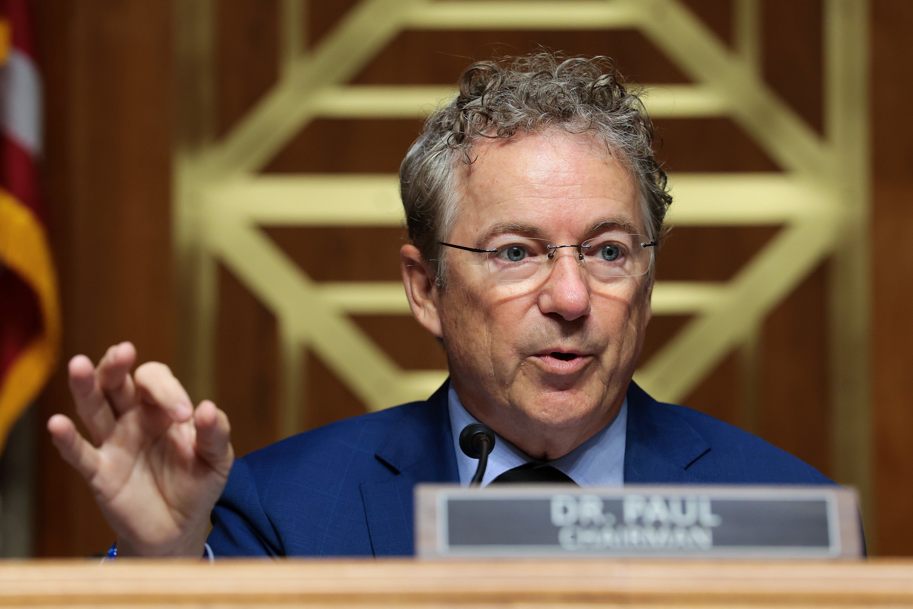 The committee’s chair Rand Paul has argued that Fauci forfeited a Fifth Amendment right against self-incrimination after Joe Biden pardoned him for actions that included his response to the COVID-19 pandemic, which was the subject of the committee’s questions (Getty)