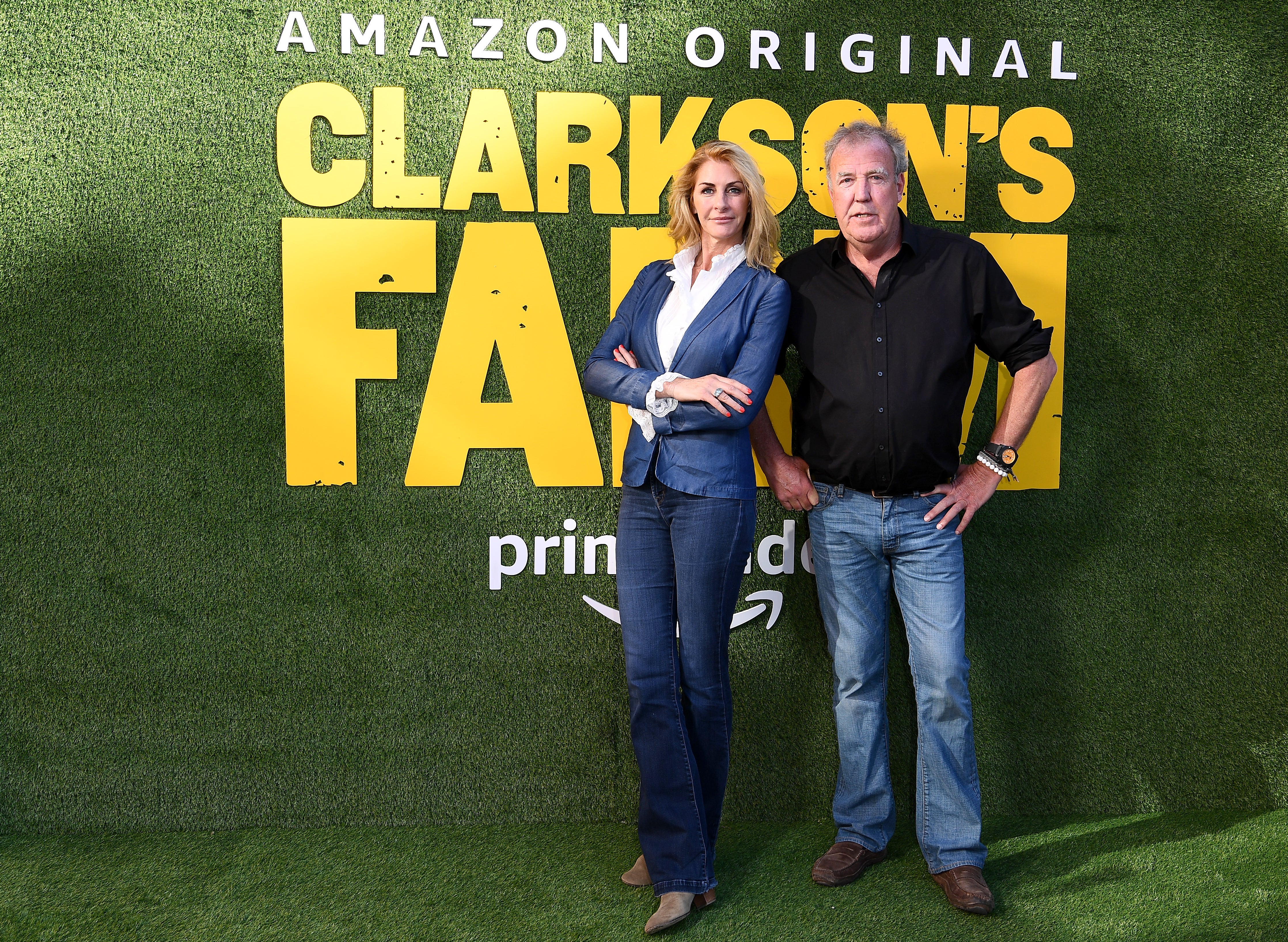 Lisa Hogan and Jeremy Clarkson both star in 'Clarkson's Farm' on Prime Video (Getty)