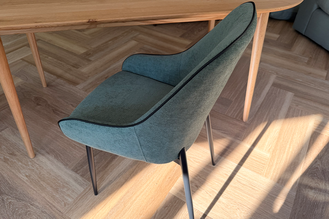 It feels solid and well built, but its smooth, upholstered finish is luxurious under hand (Emily Peck/The Independent)