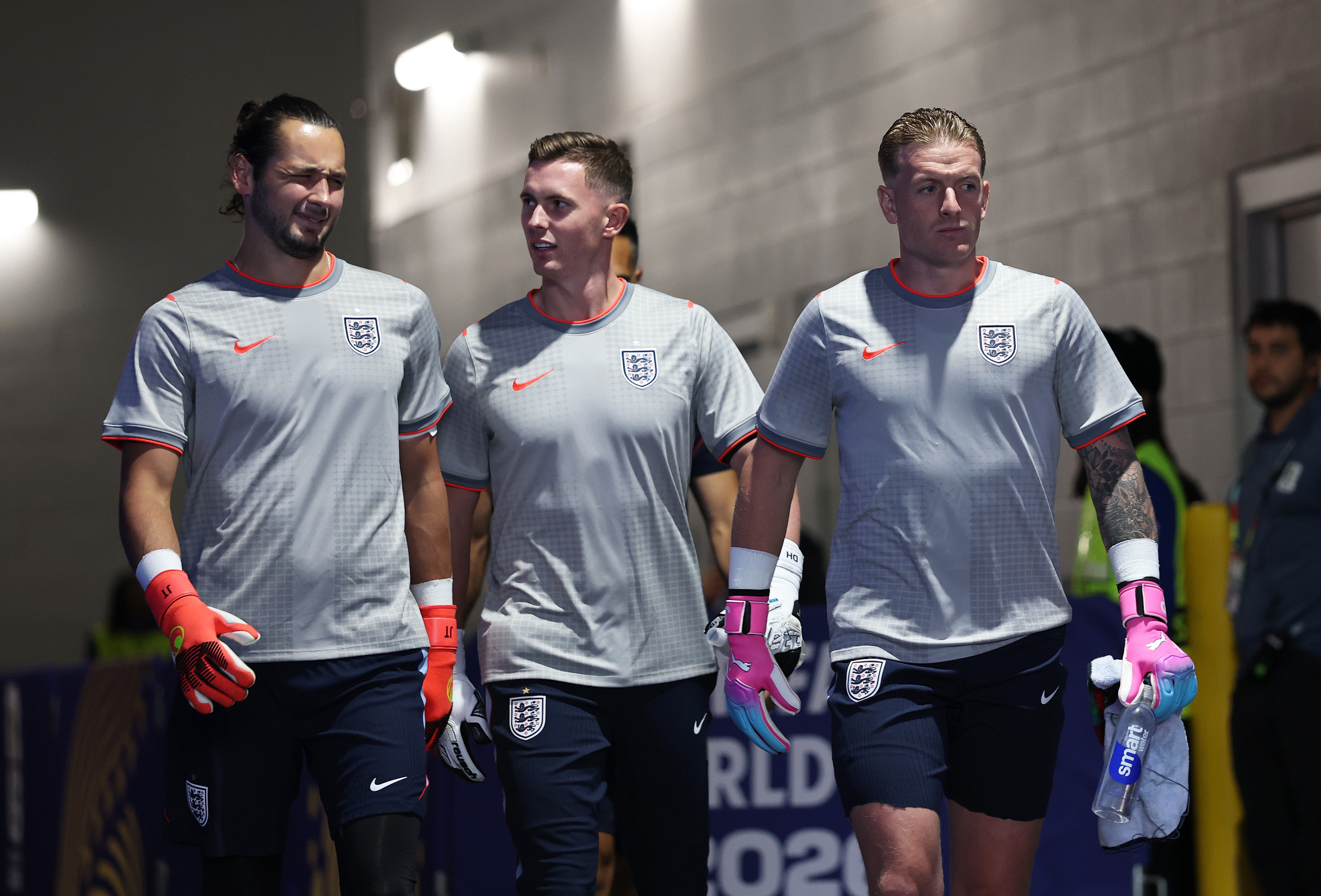 James Trafford (left) was part of the England squad at this summer’s World Cup