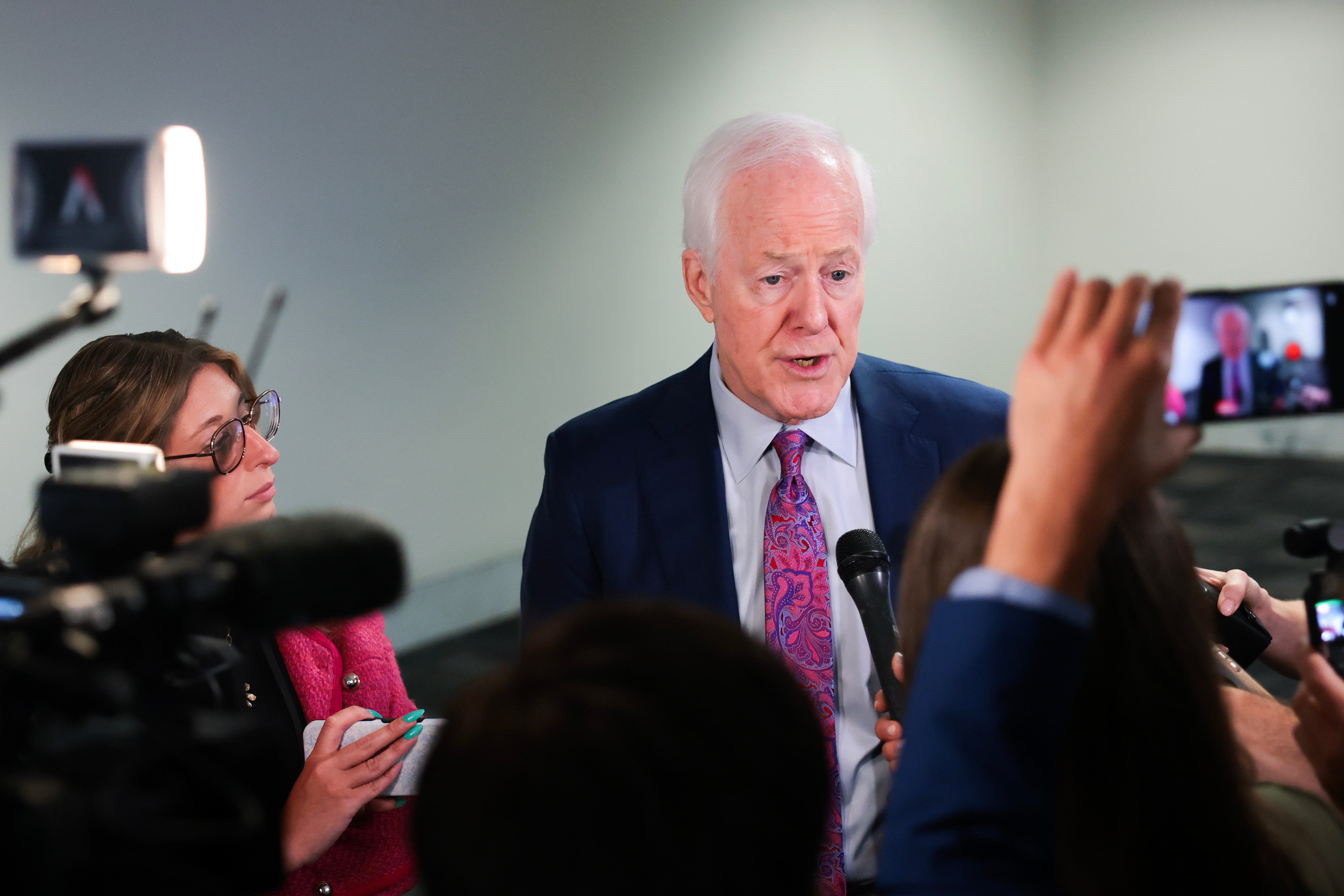 Sen. John Cornyn (R-Texas) said Democrats ‘Democrats are making it easier on Republicans’ by nominating El-Sayed (Getty)