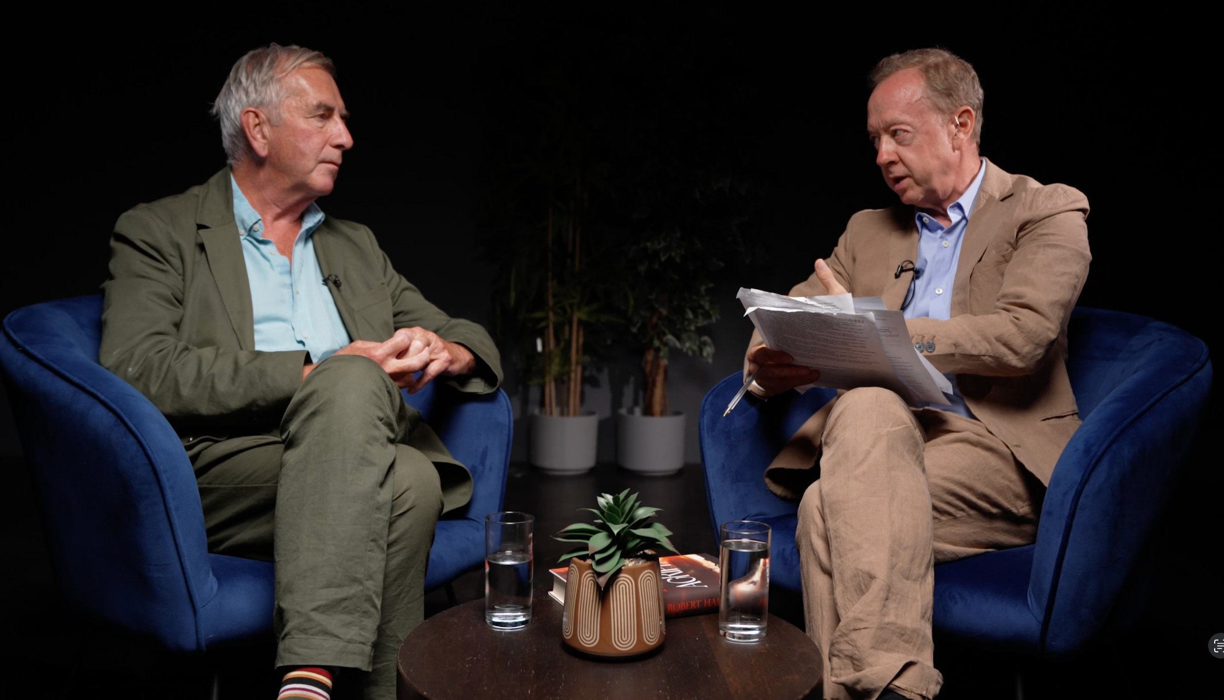 Robert Harris was reluctant to discuss his friendship with Peter Mandelson