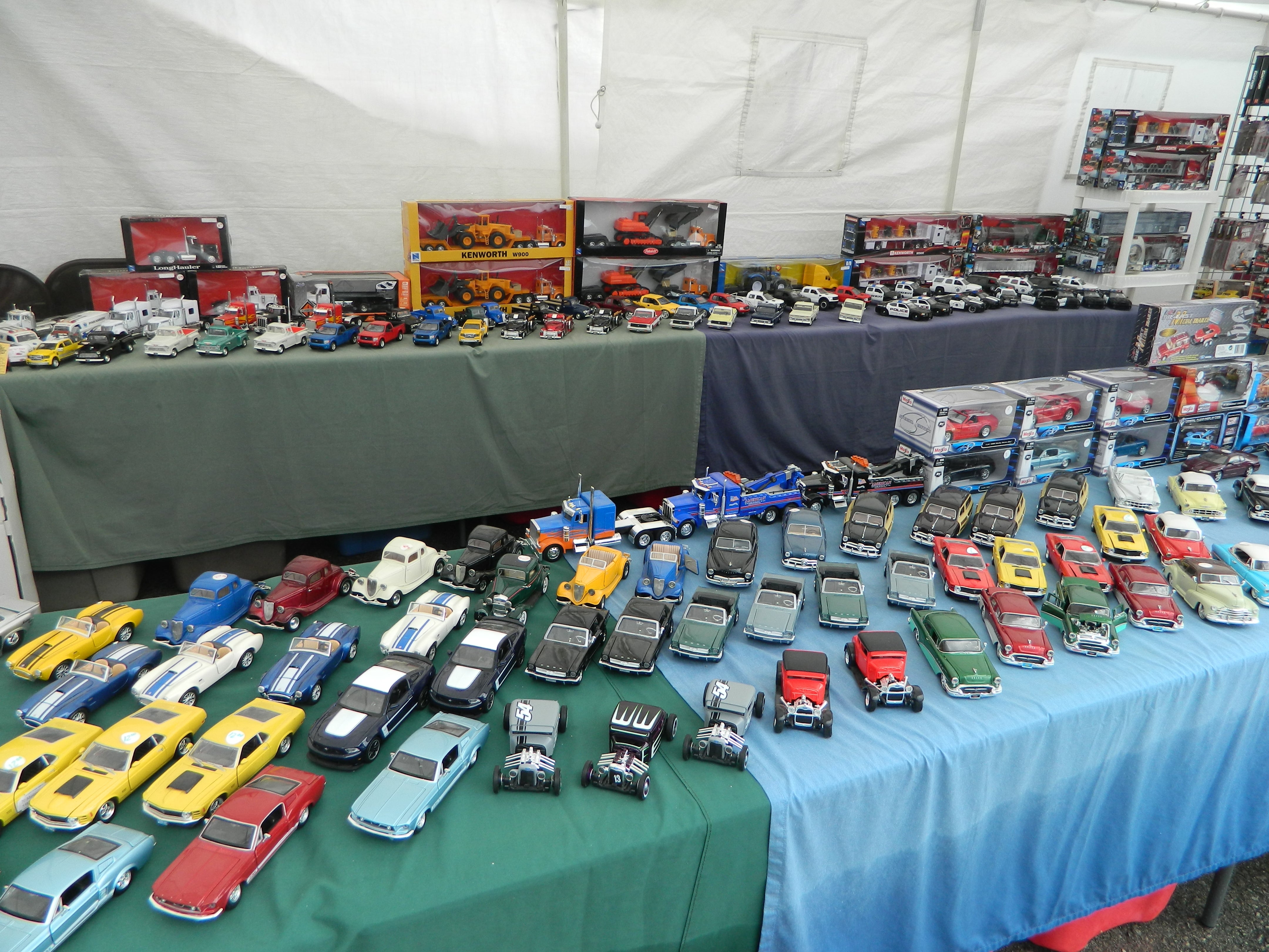 Beyond typical household clutter, the route features massive specialty collections, including extensive sets of vintage toy cars