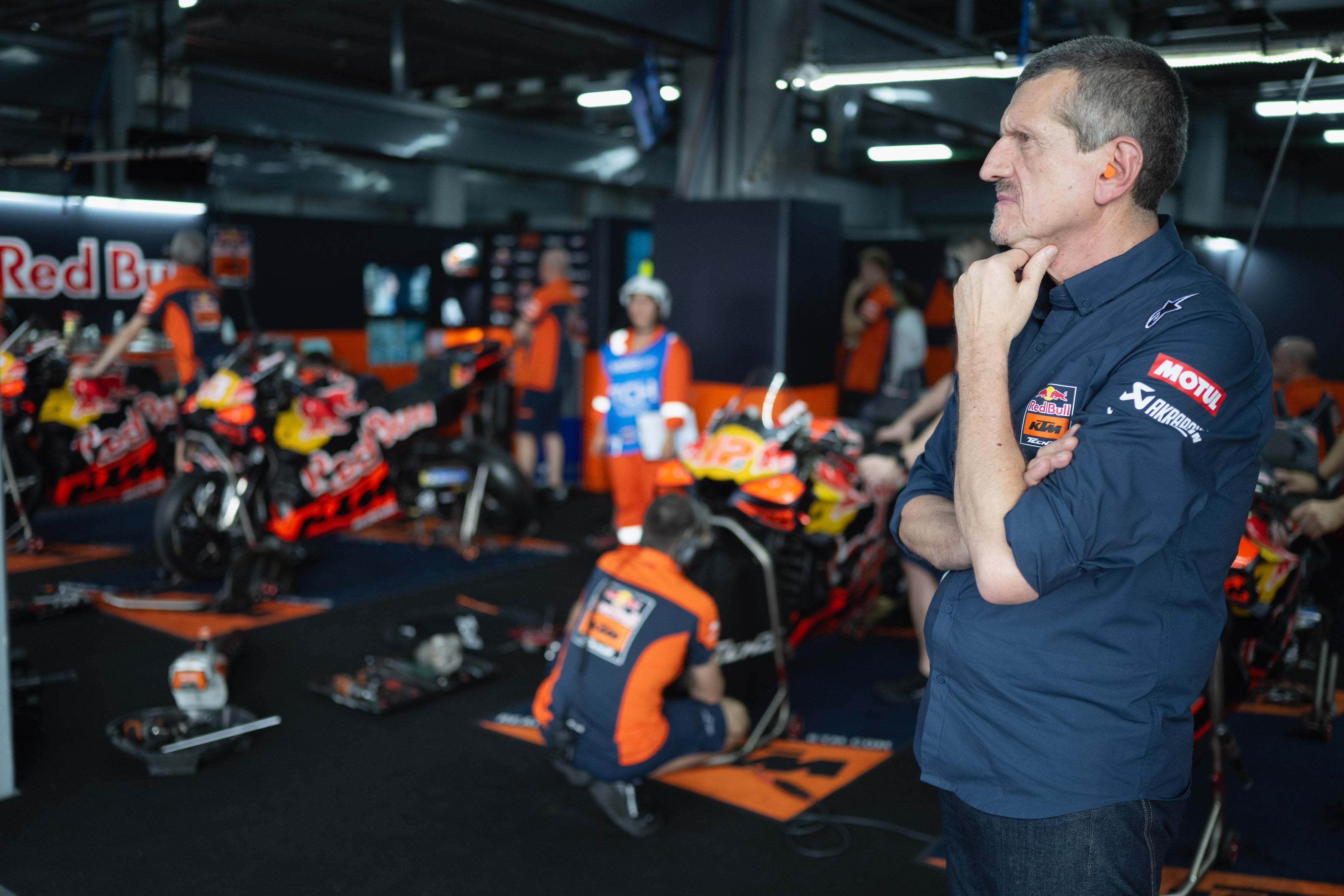 Guenther Steiner is a team owner and CEO in MotoGP