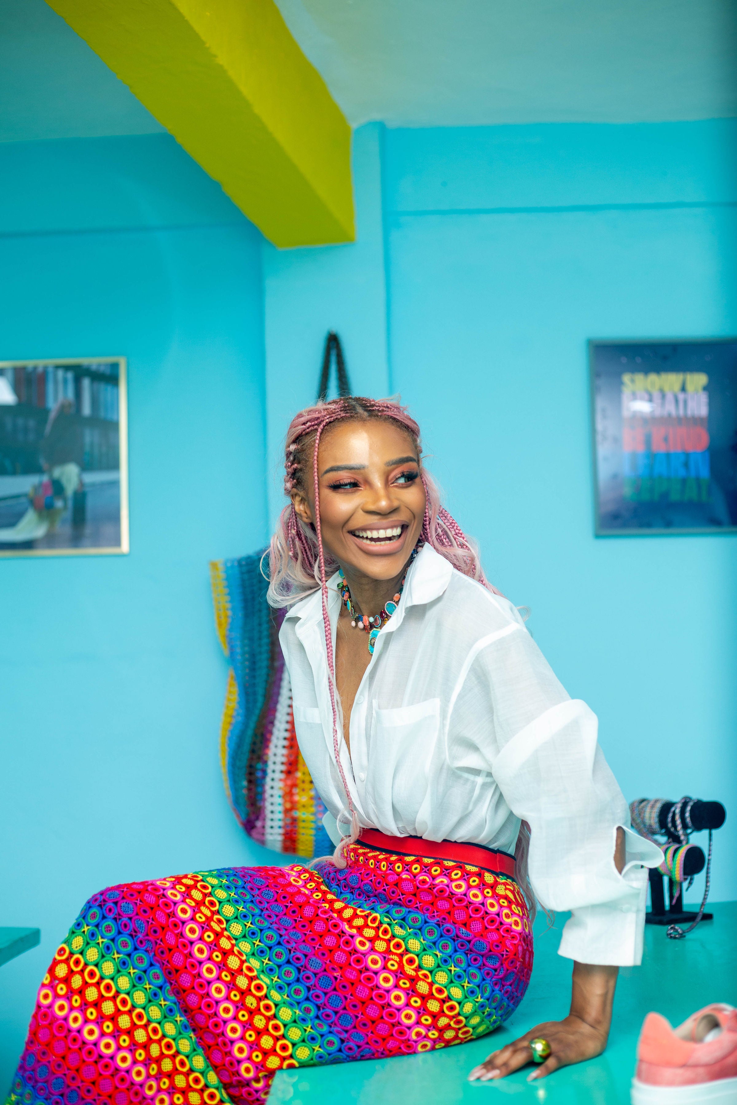 Juliette Foxx returned to Cameroon to create The Creative Corner, a programme helping young people discover local craft skills while demonstrating that creativity is everywhere, even if opportunity isn't. (Copyright:  The Creative Corner)
