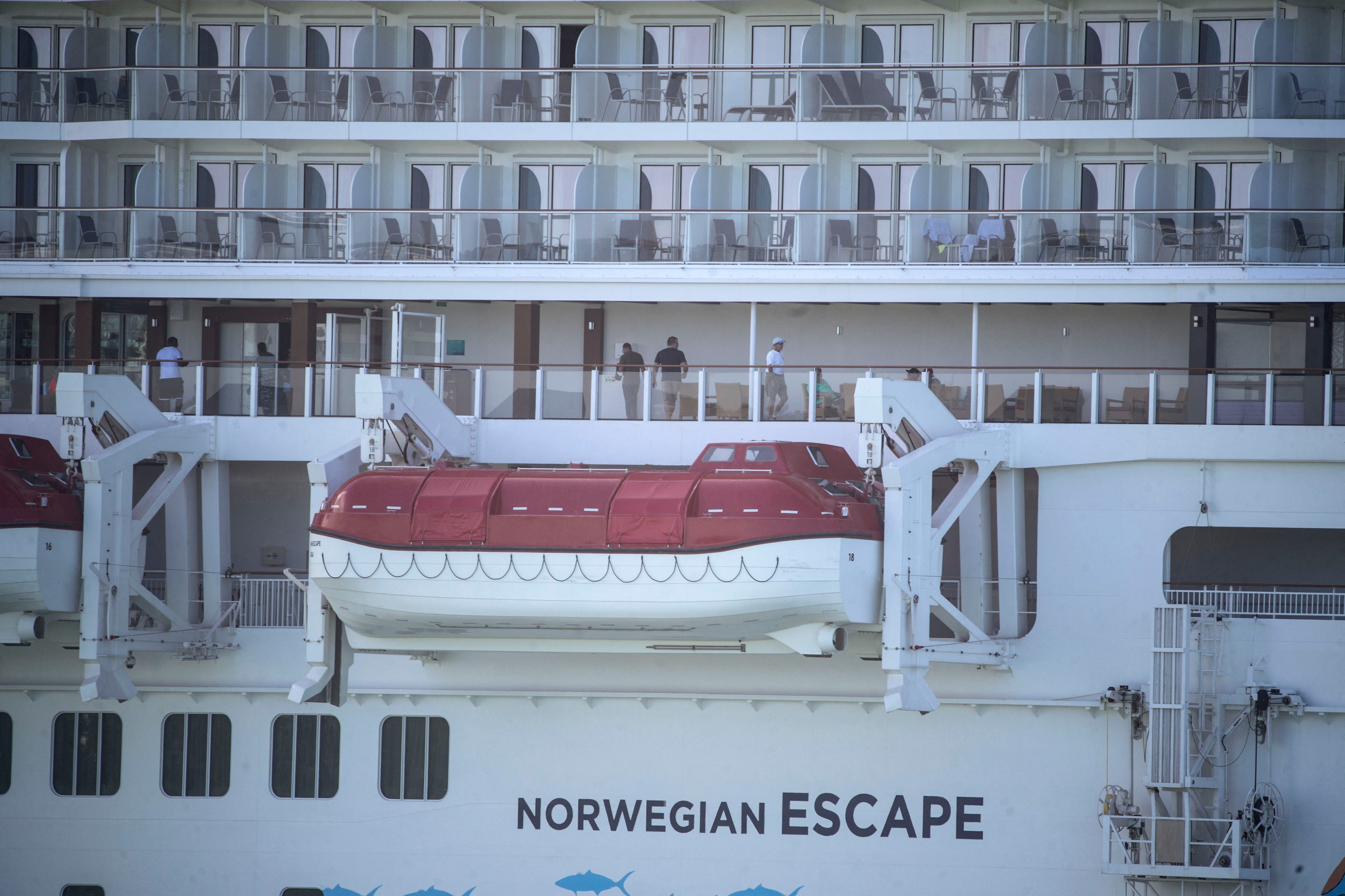 Cruise passenger Jason Gordon's alleged pig bite happened during a shore excursion while vacationing aboard the Norwegian Escape, court papers say (AFP via Getty Images)