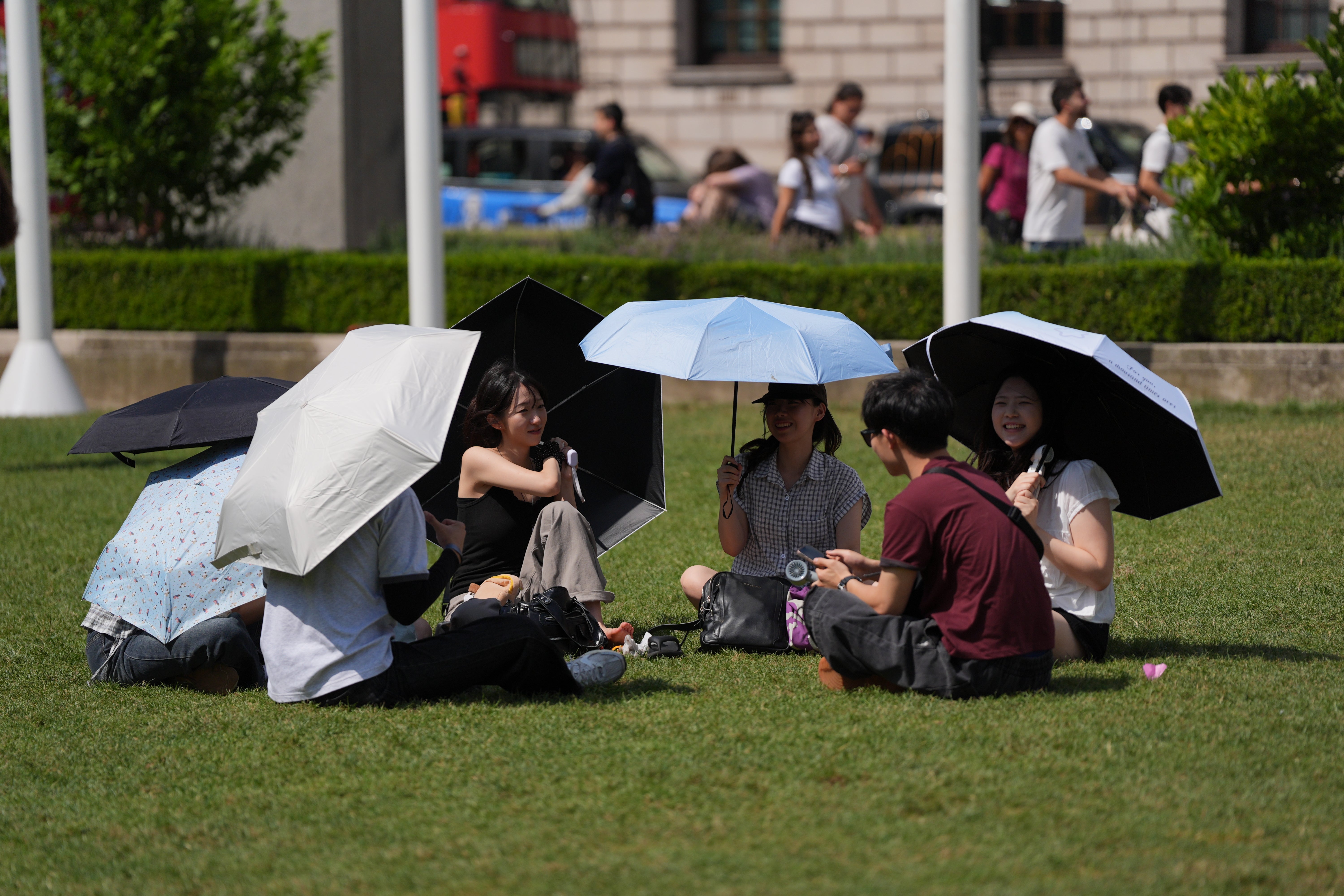 Overall footfall in London fell 5.3% (Yui Mok/PA)