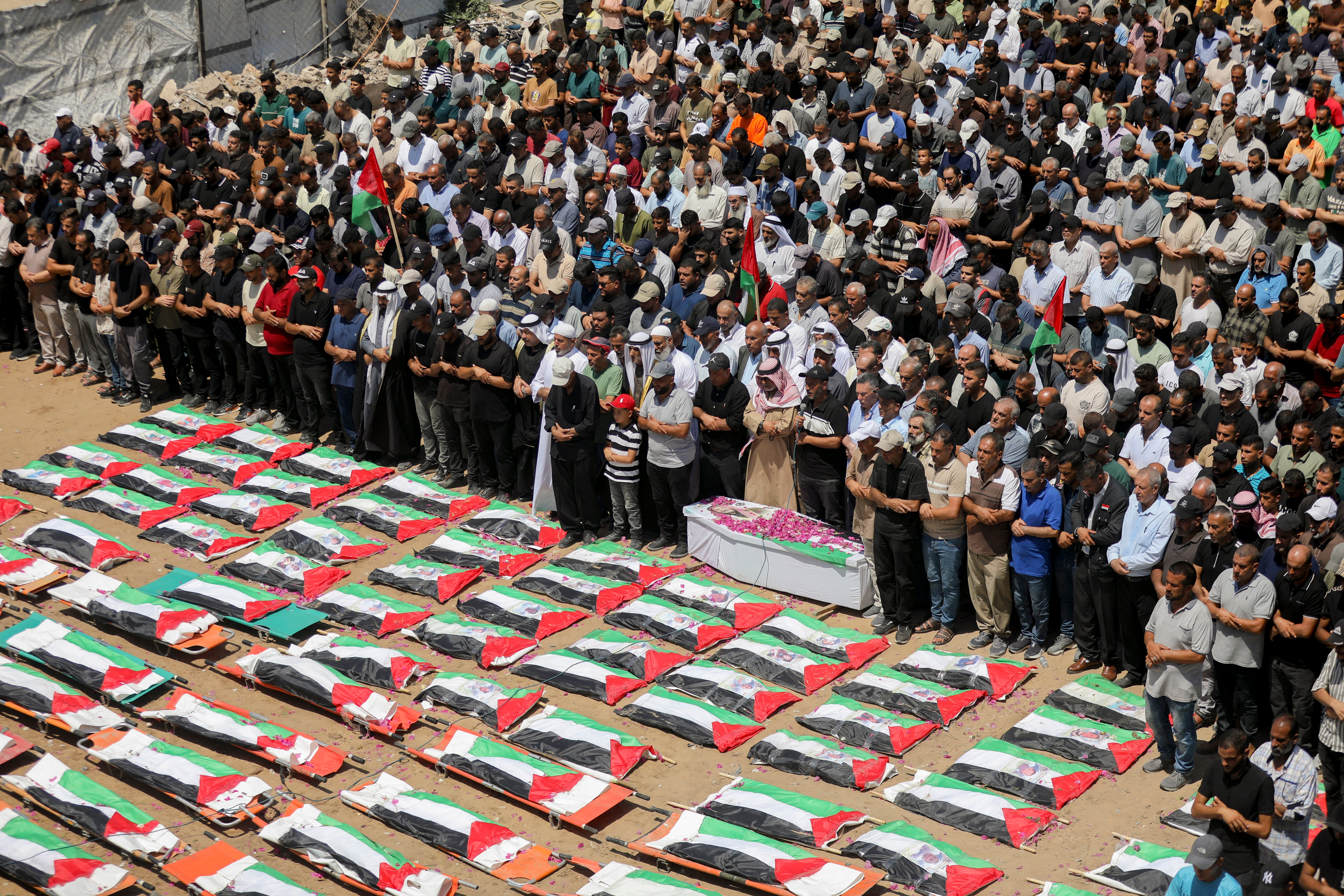 Tens of thousands of Palestinians have died in Gaza during the war (AFP/Getty)