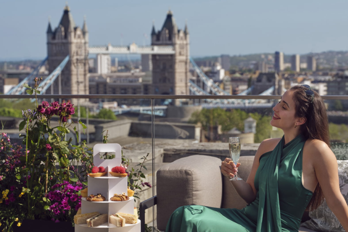 Enjoy an afternoon tea with views over London landmarks