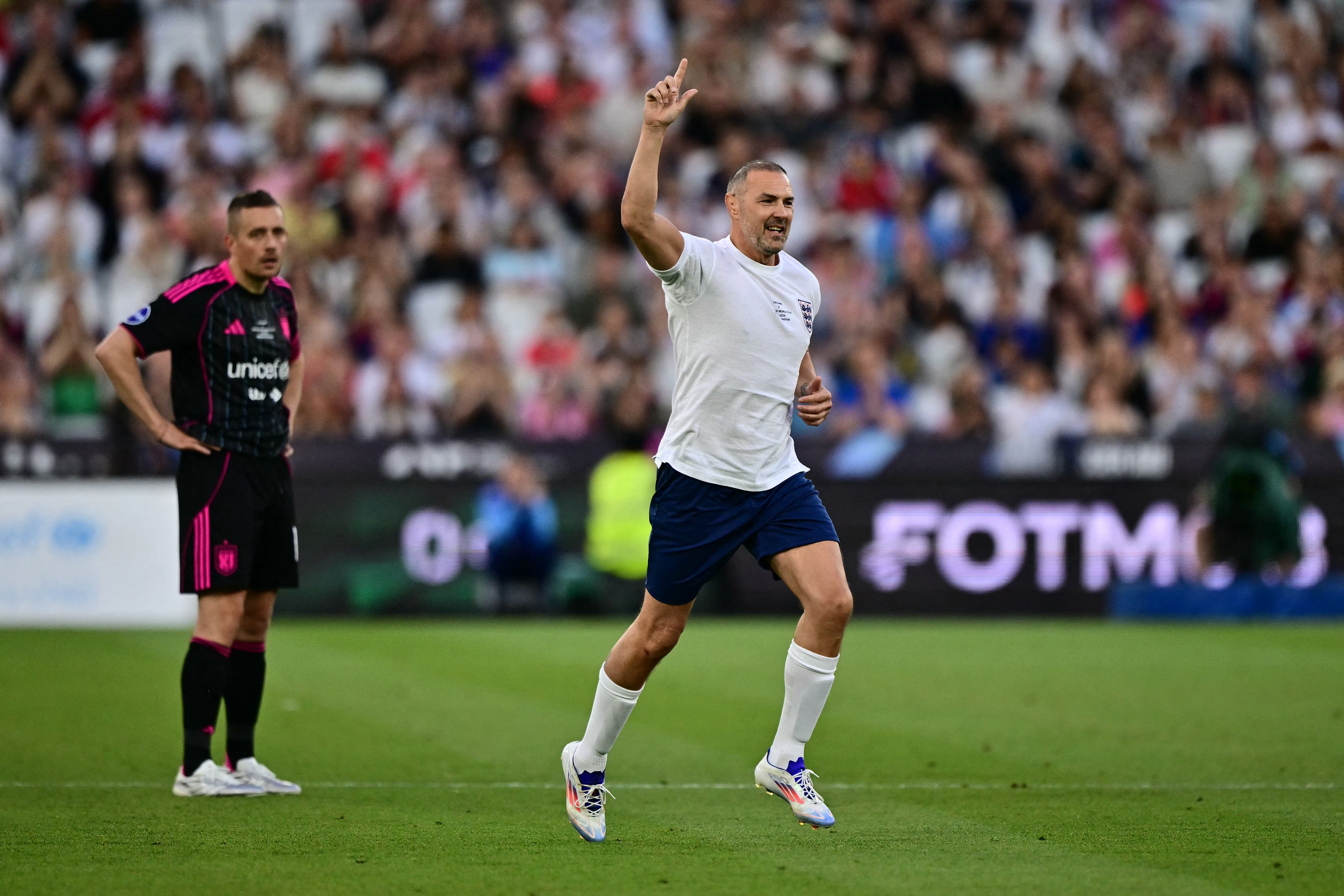 McGuinness played in the Soccer Aid charity match in May