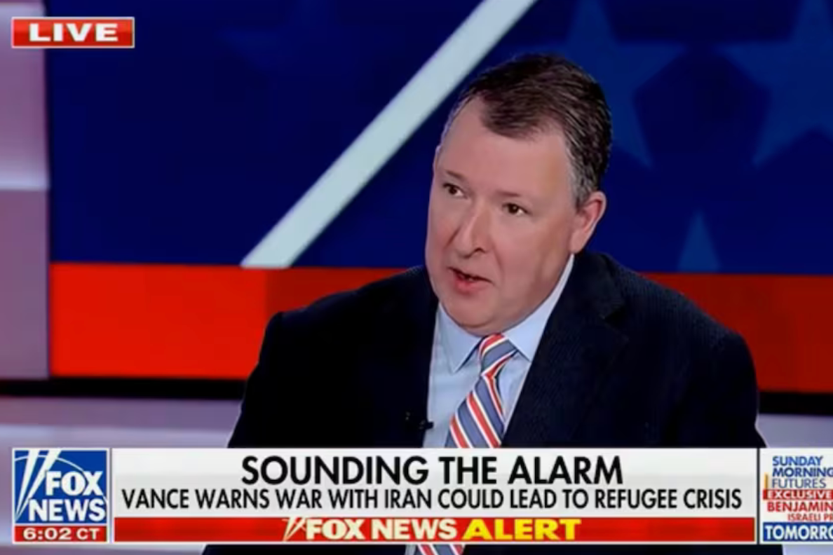 Thiessen has recently criticized Vance over Iran, accusing him of misrepresenting President Donald Trump's position (The Big Weekend Show/Fox News)