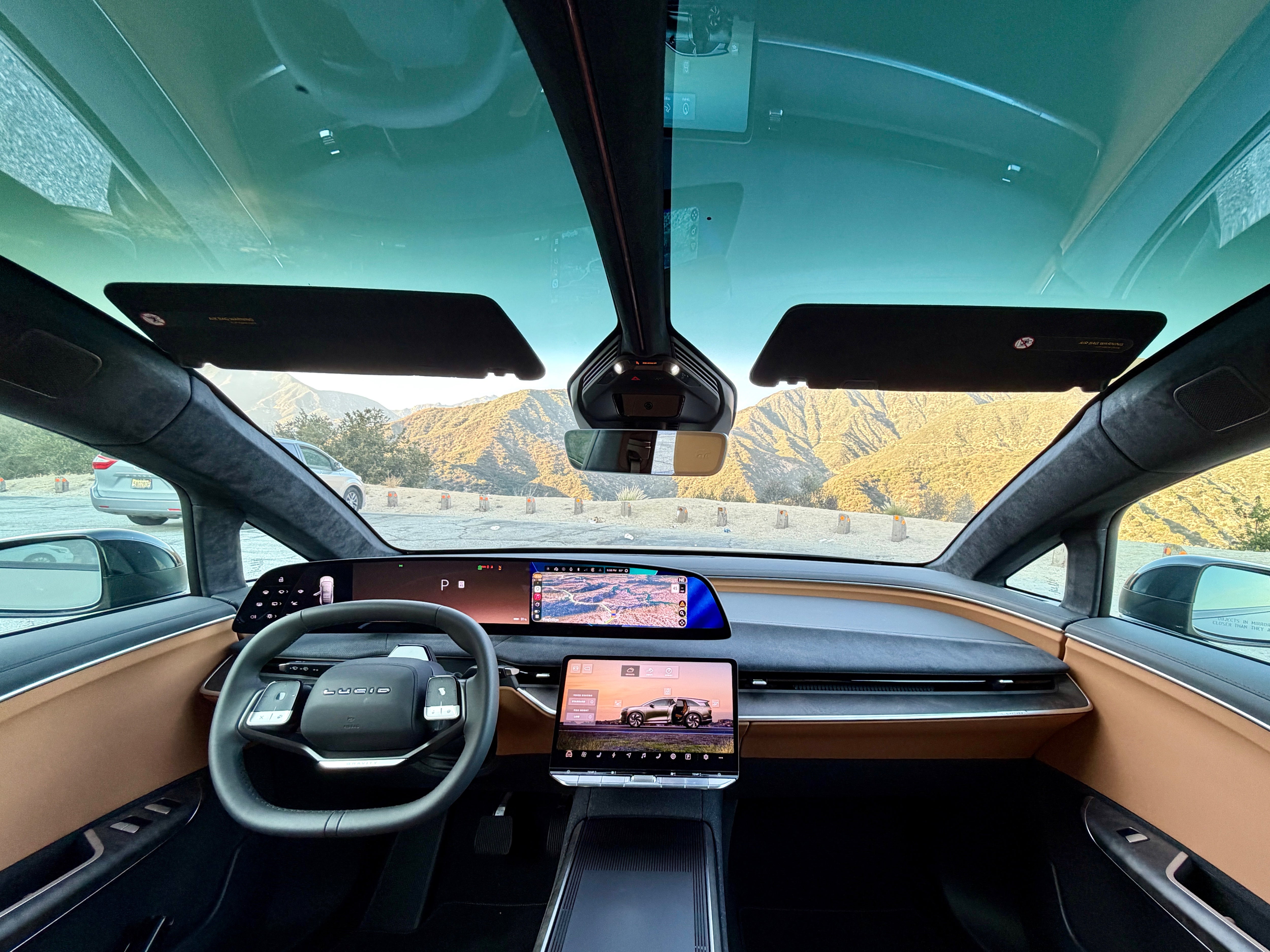 The Lucid Gravity's tech suite was easy to use and felt high quality (Steve Fowler)