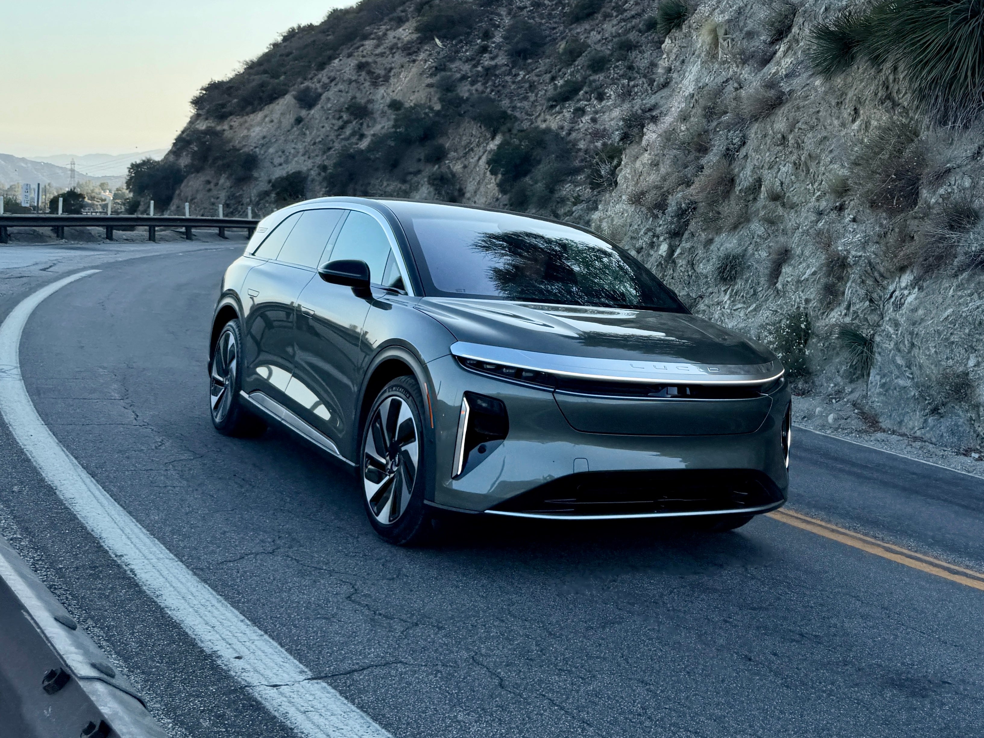 The Lucid Gravity's crossover styling hides a huge amount of passenger and luggage space inside (Steve Fowler)