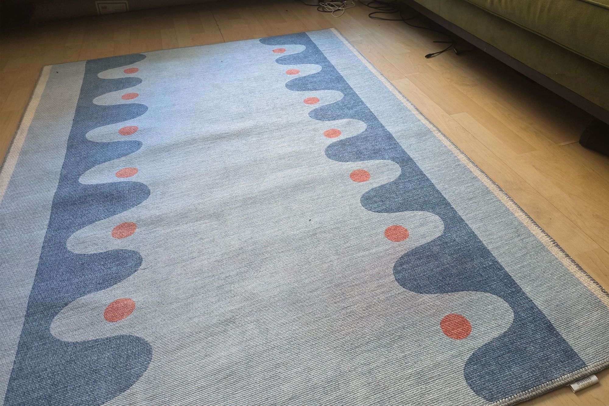 This is a practical and good looking rug (Abha Shah/The Independent)