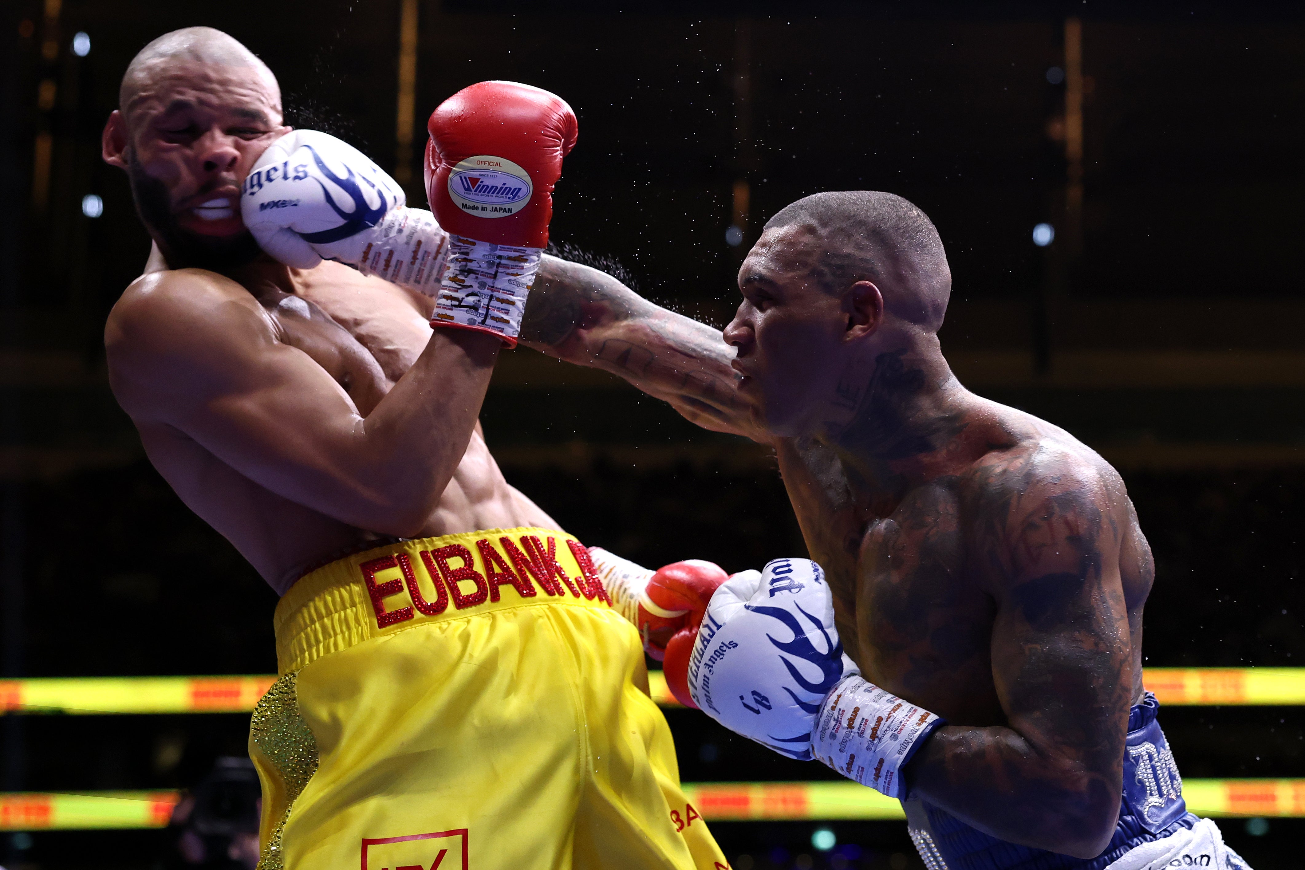 Benn dropped Chris Eubank Jr twice in the final moments of their November rematch