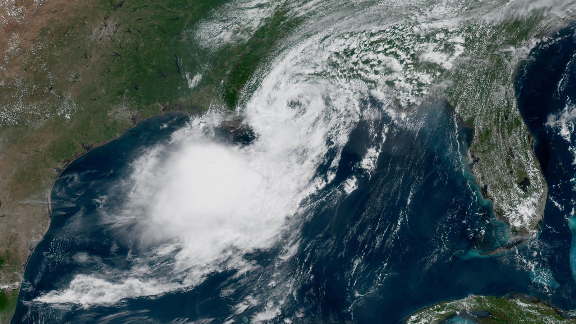 This image of Tropical Storm Bertha moving along the Gulf Coast was captured by the National Oceanic and Atmospheric Administration’s GOES East satellite last month. NOAA just issued an updated outlook for the Atlantic season showing more below-normal activity in the basin - but a different story elsewhere