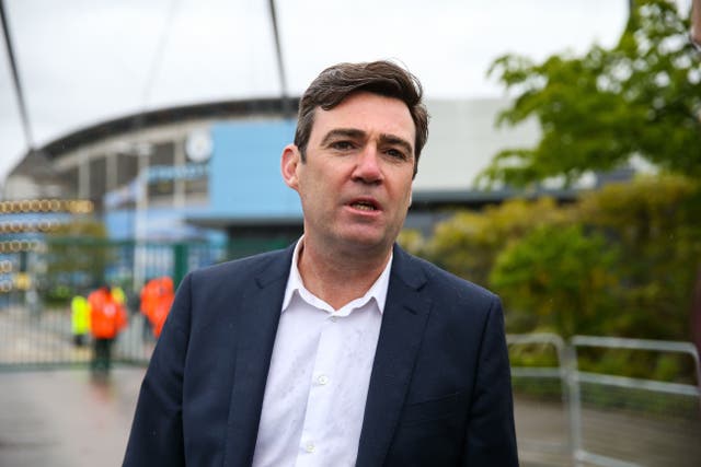 Andy Burnham after being guest at the Premier League at the Etihad Stadium, Manchester in 2021, when he was mayor of Greater Manchester