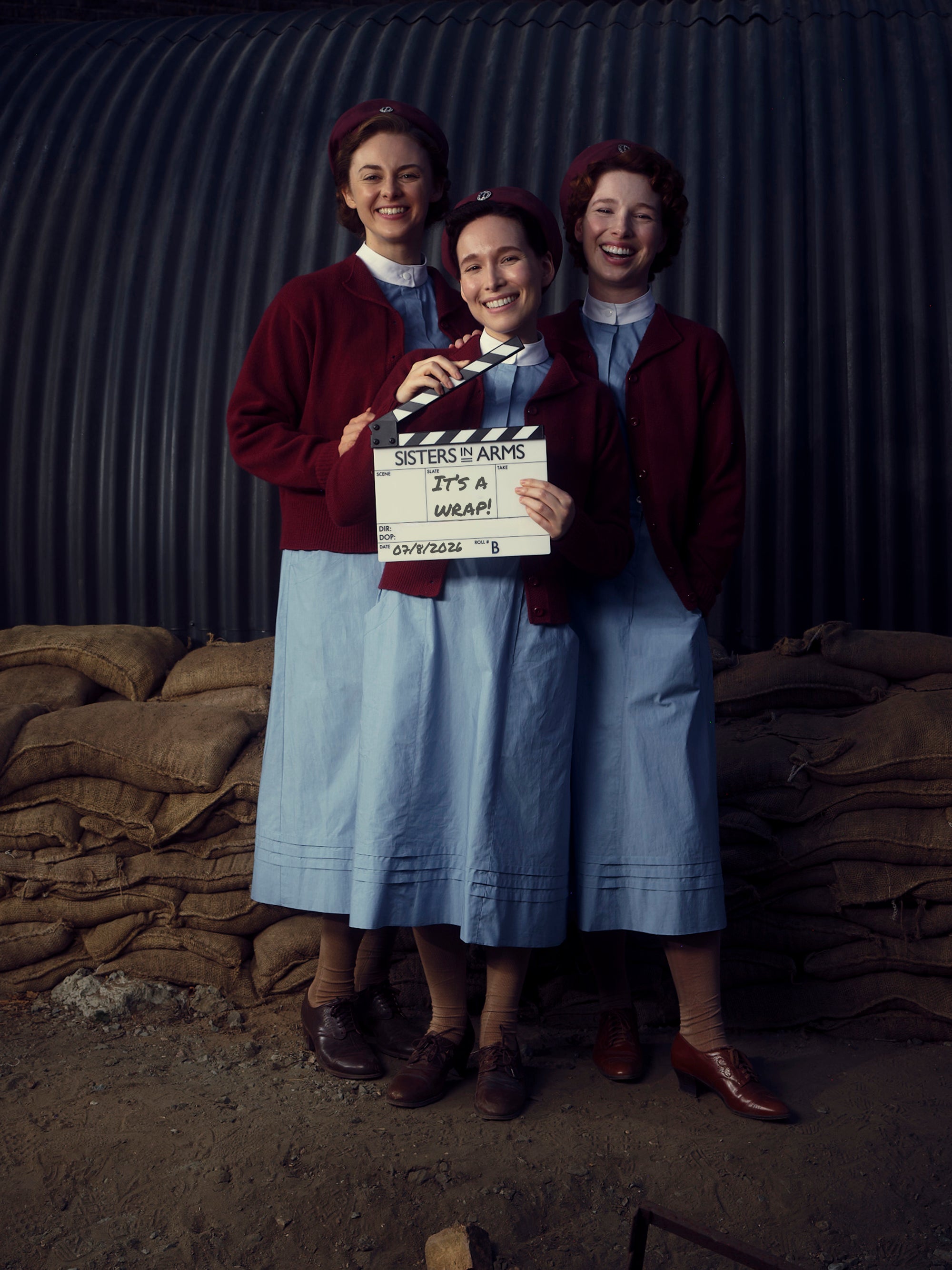 (Left to right) Ellie Mckay as Olive Dobbs, Liv Andrusier as Marianne Siegler and Lizzie Back as Sybil Maxted