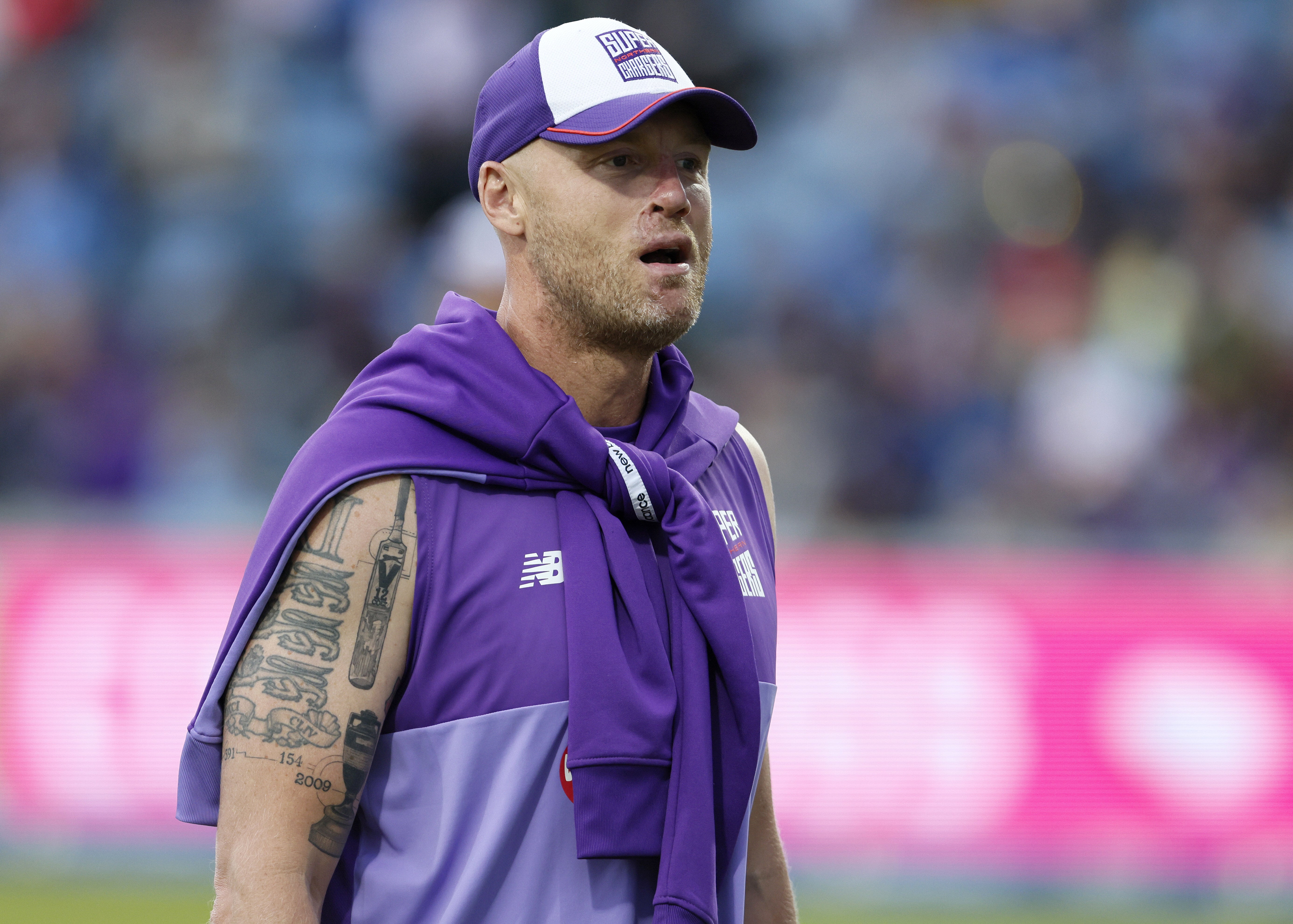 Andrew Flintoff coached the Northern Superchargers in The Hundred (Richard Sellers/PA)
