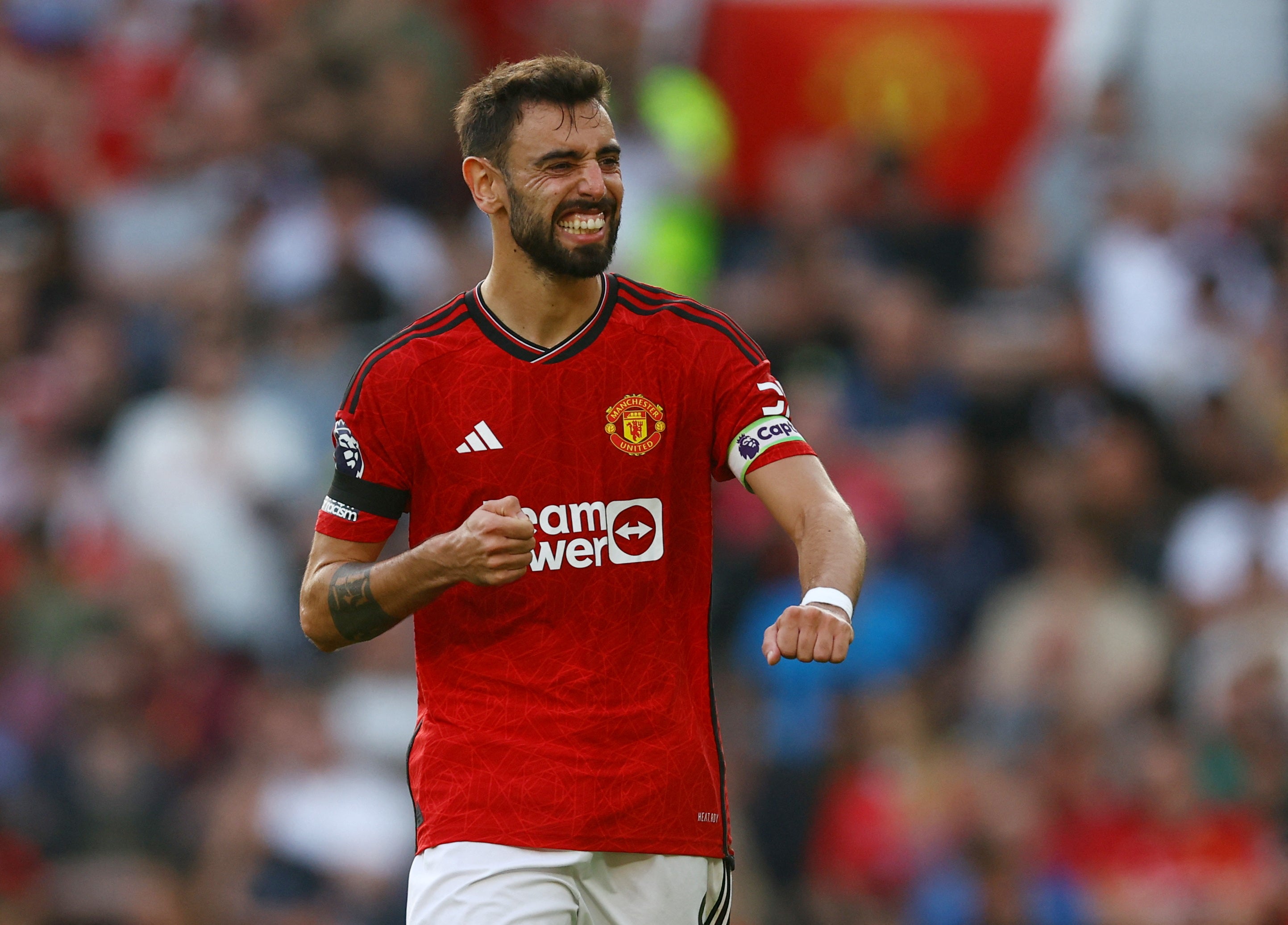 United captain Bruno Fernandes is expected to feature