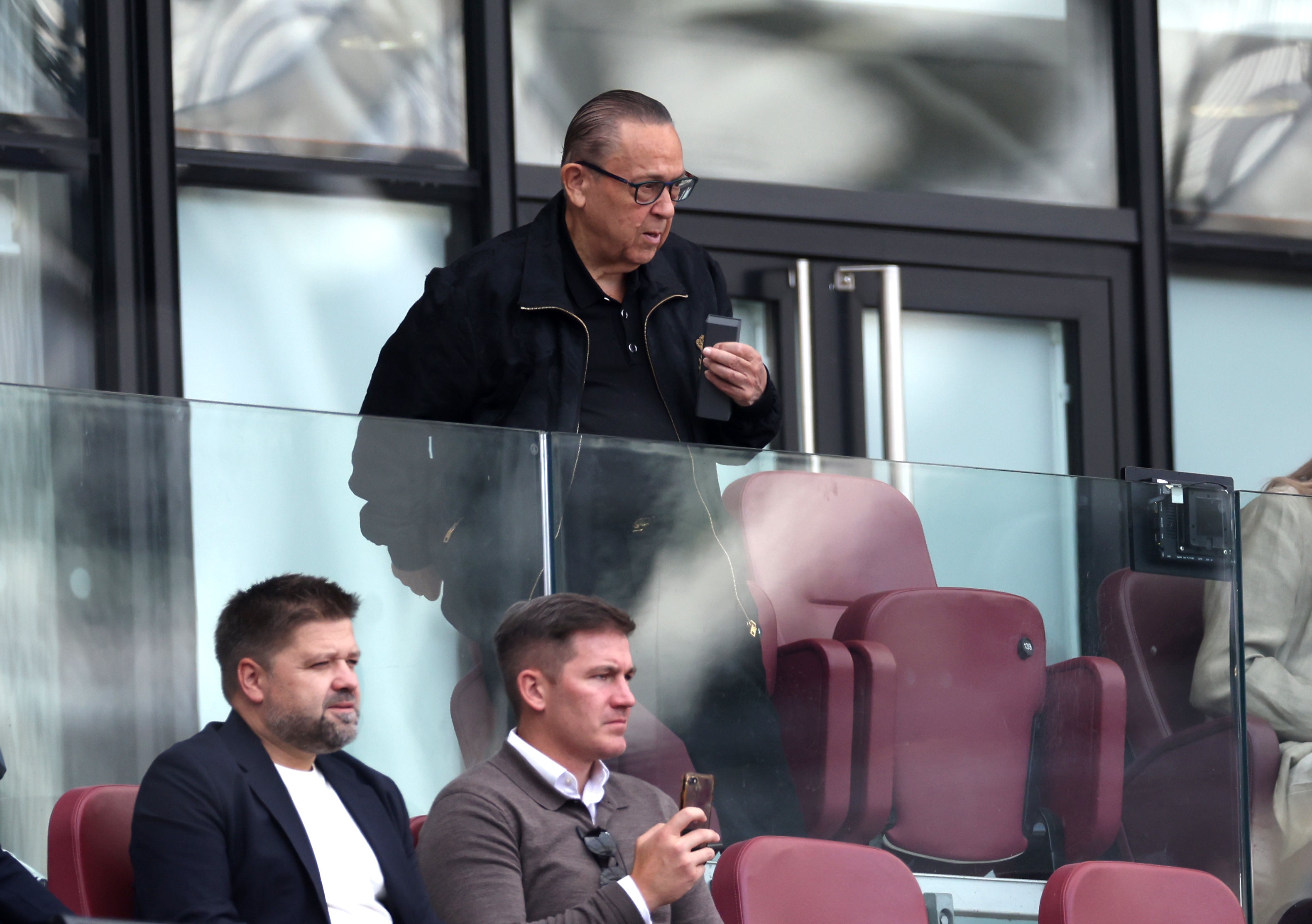 David Sullivan attends West Ham v Portsmouth after ignoring advice