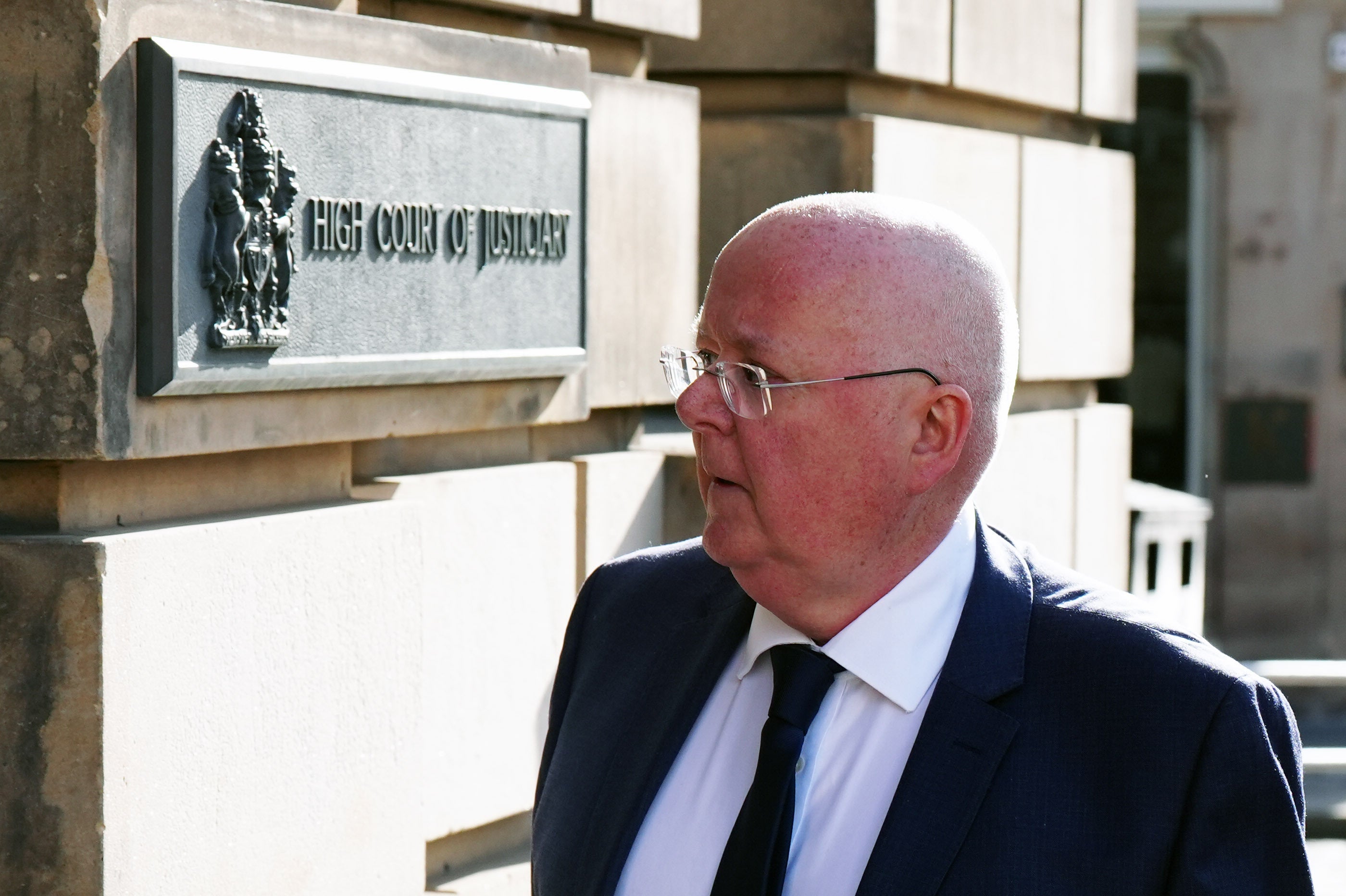 Peter Murrell, Ms Sturgeon’s estranged husband, outside court