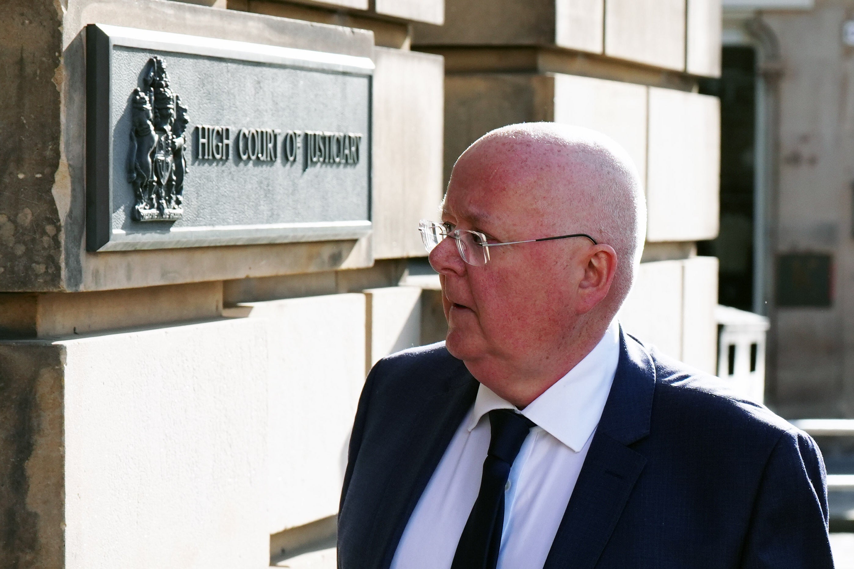 Peter Murrell, Ms Sturgeon’s estranged husband, outside court (PA Wire)