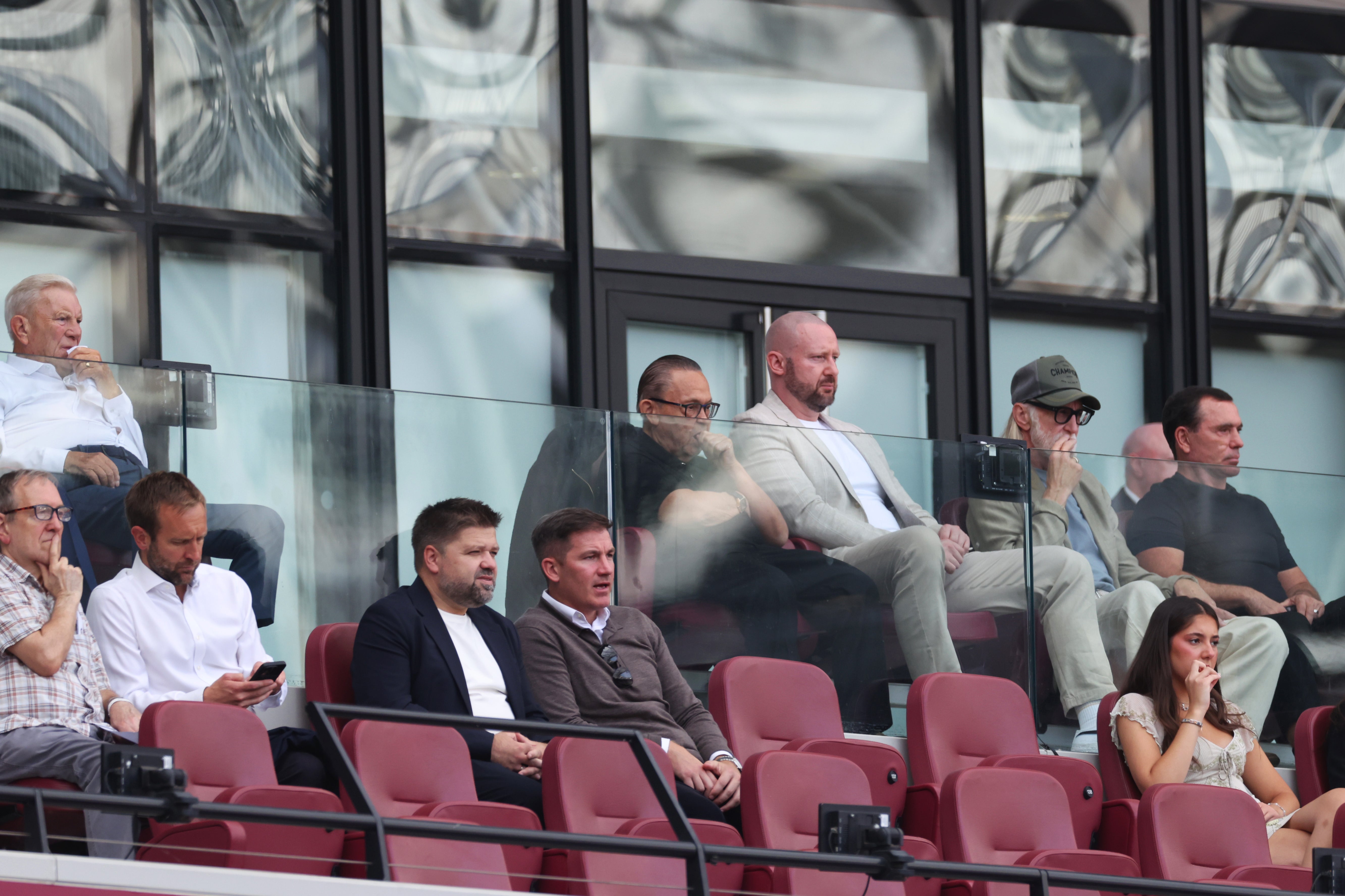 Sullivan watched on from the stands at the London Stadium (Getty)
