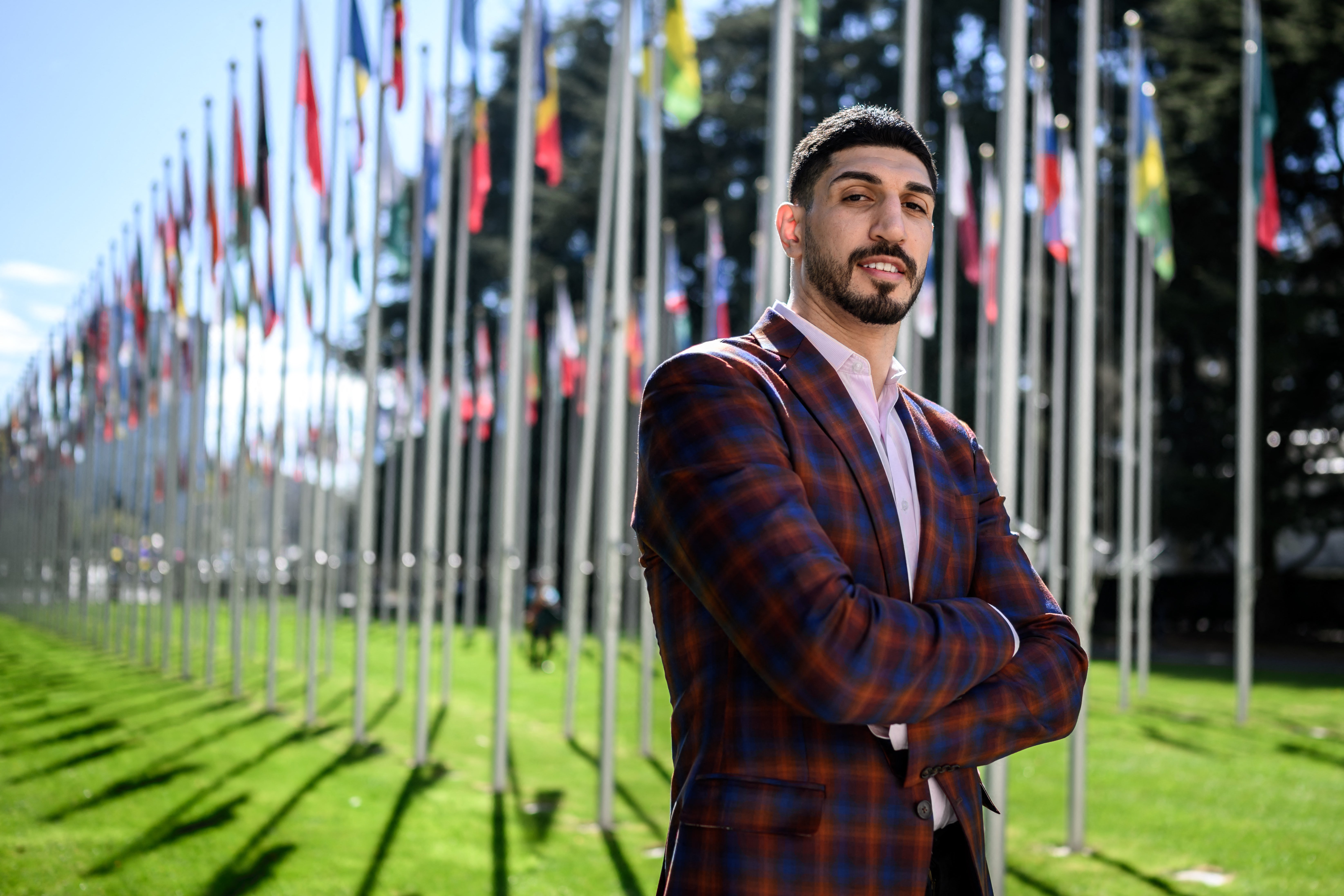 Former NBA player Enes Kanter Freedom was the first to declare for the 2027 WNBA Draft on Friday