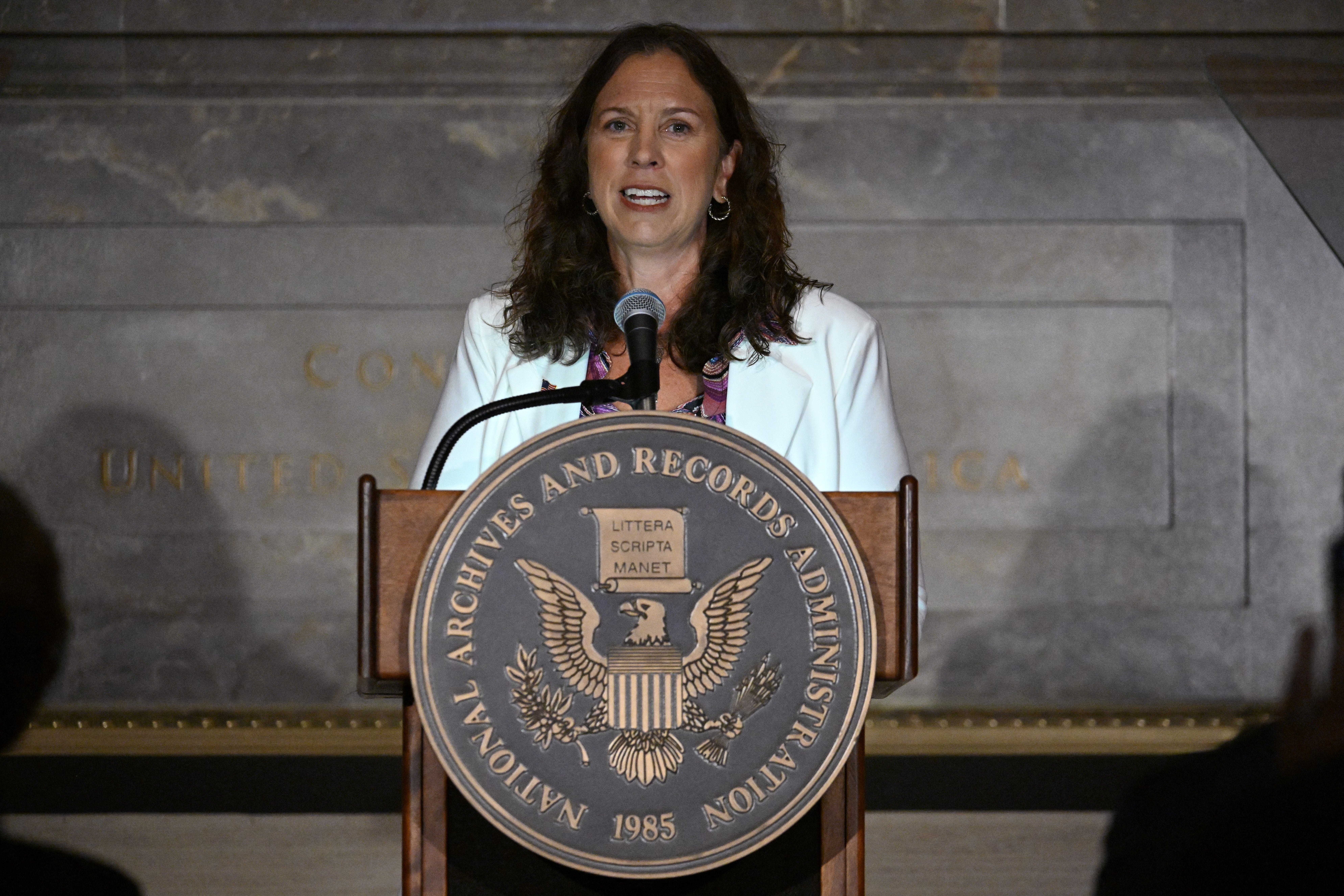 The project is being curated by Colleen Shogan, the U.S. archivist who was fired without explanation by Trump last year