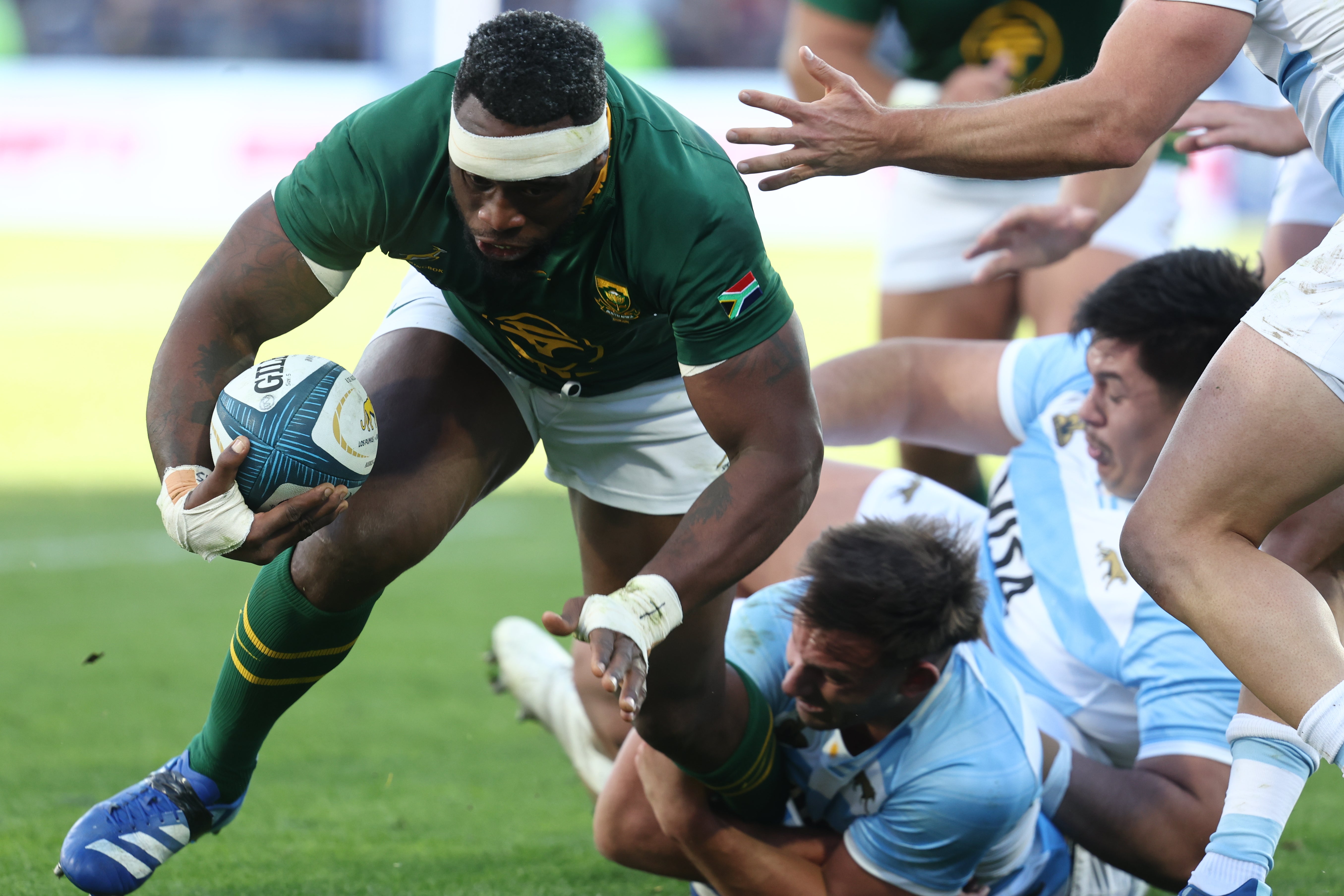 Siya Kolisi suffered an injury against Argentina
