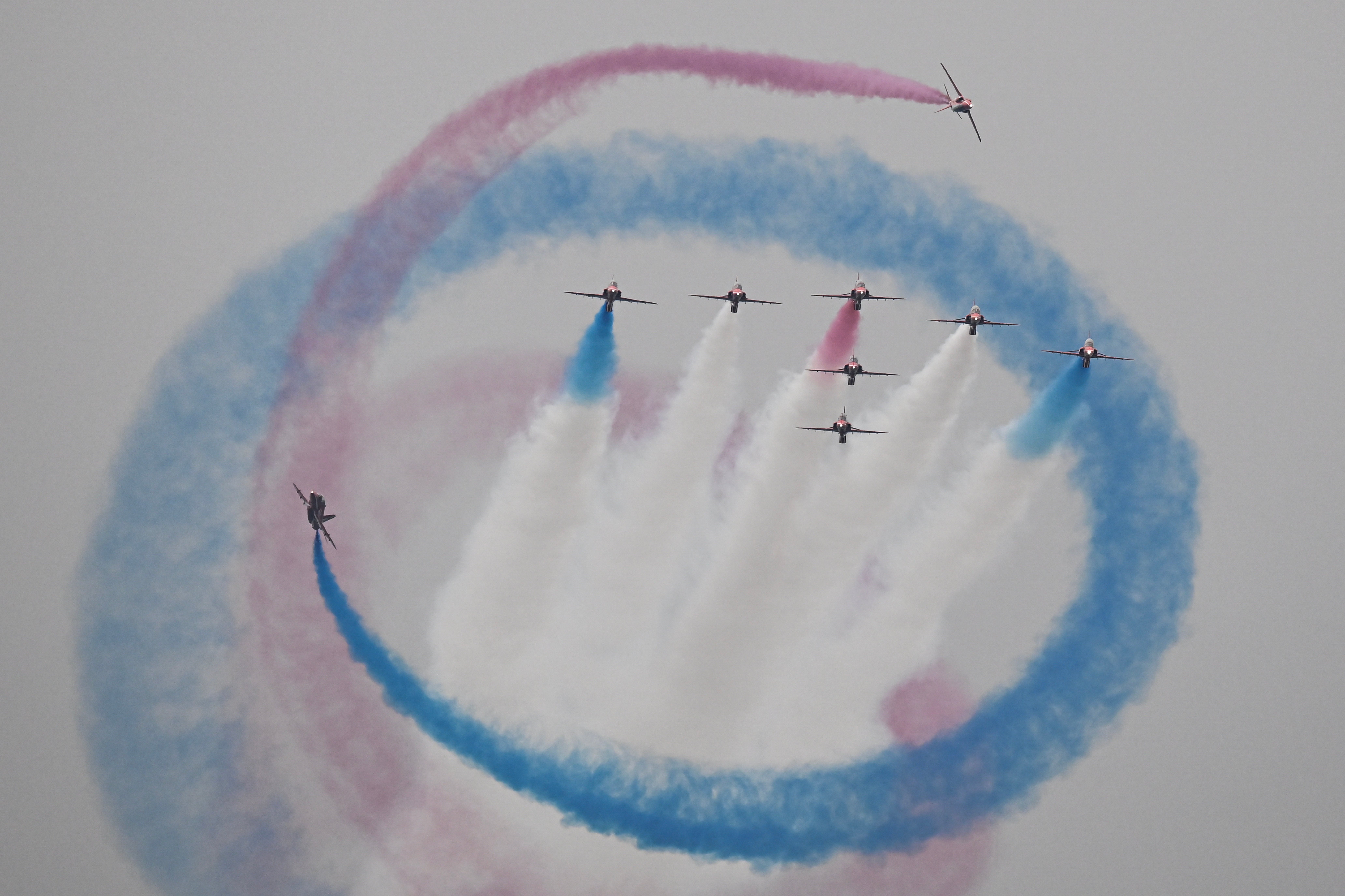 The Red Arrows are a fixture of summer air shows