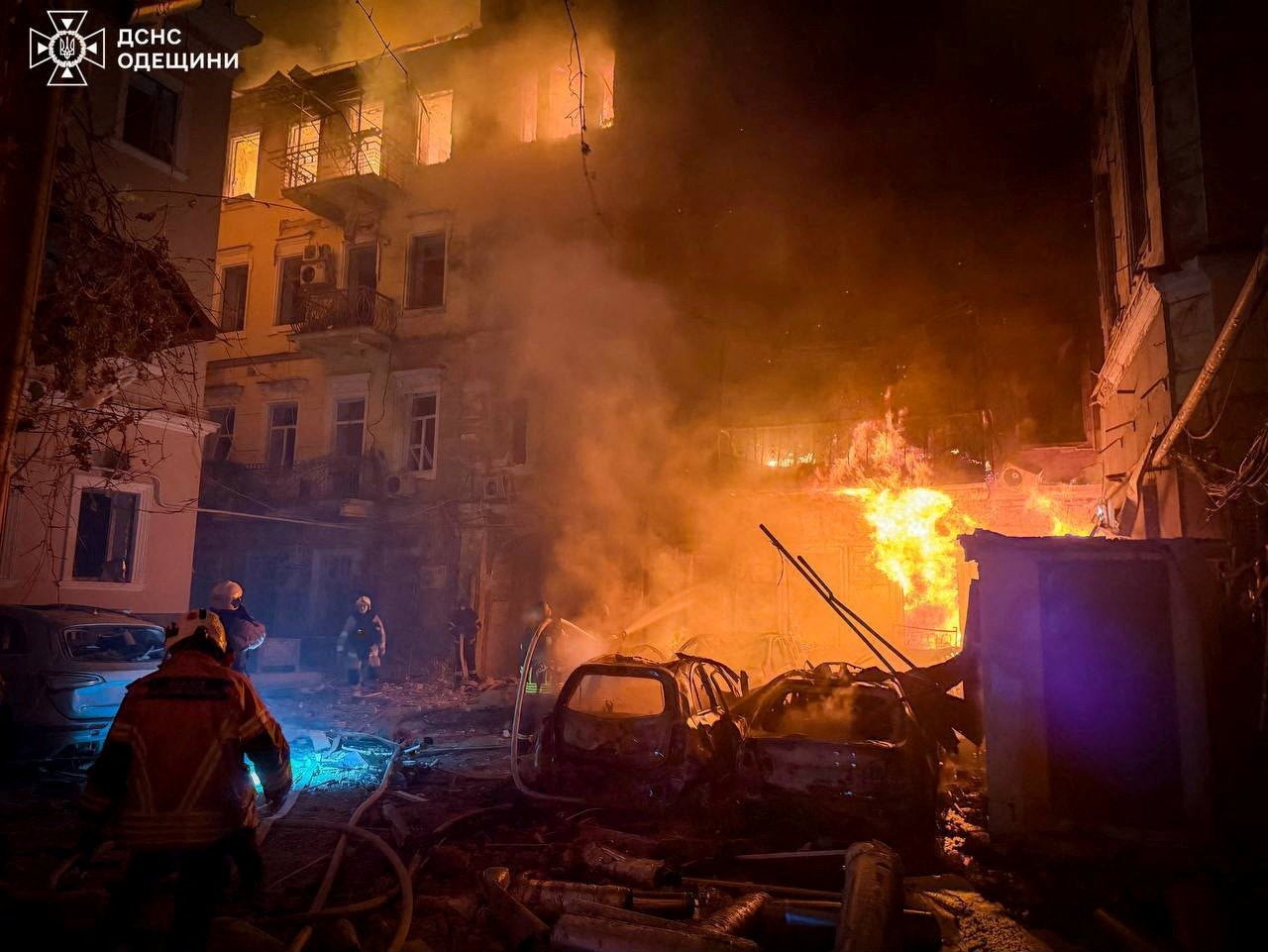 Ukraine-Russia war latest: Odesa hit in ‘massive’ strike as Putin’s troops unleash 200 missiles and drones