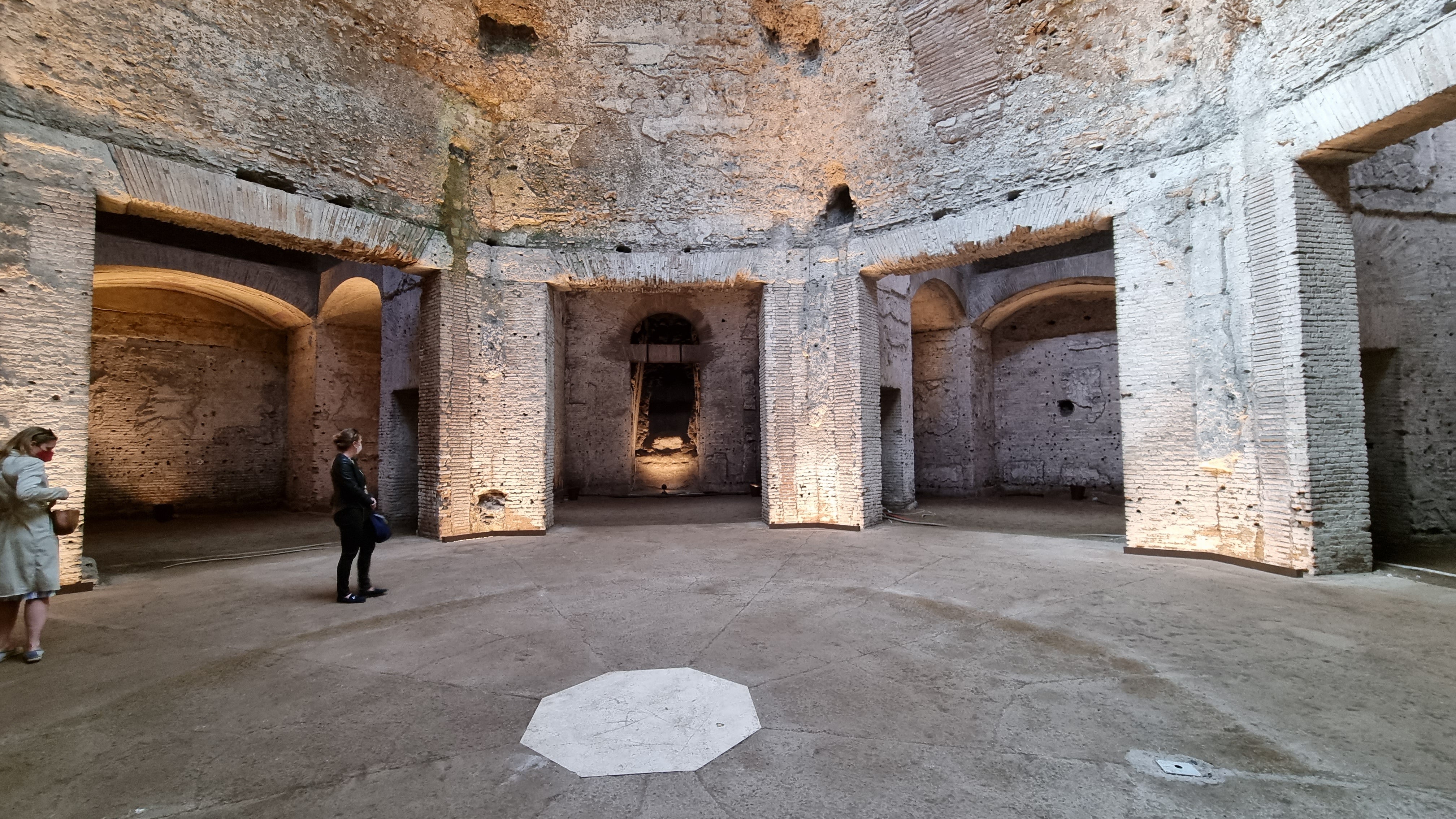 The Domus Aurea are the excavated remains of Emperor Nero’s palace