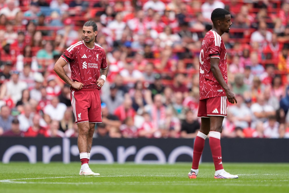 Liverpool during their 3-2 pre-season defeat against Monaco