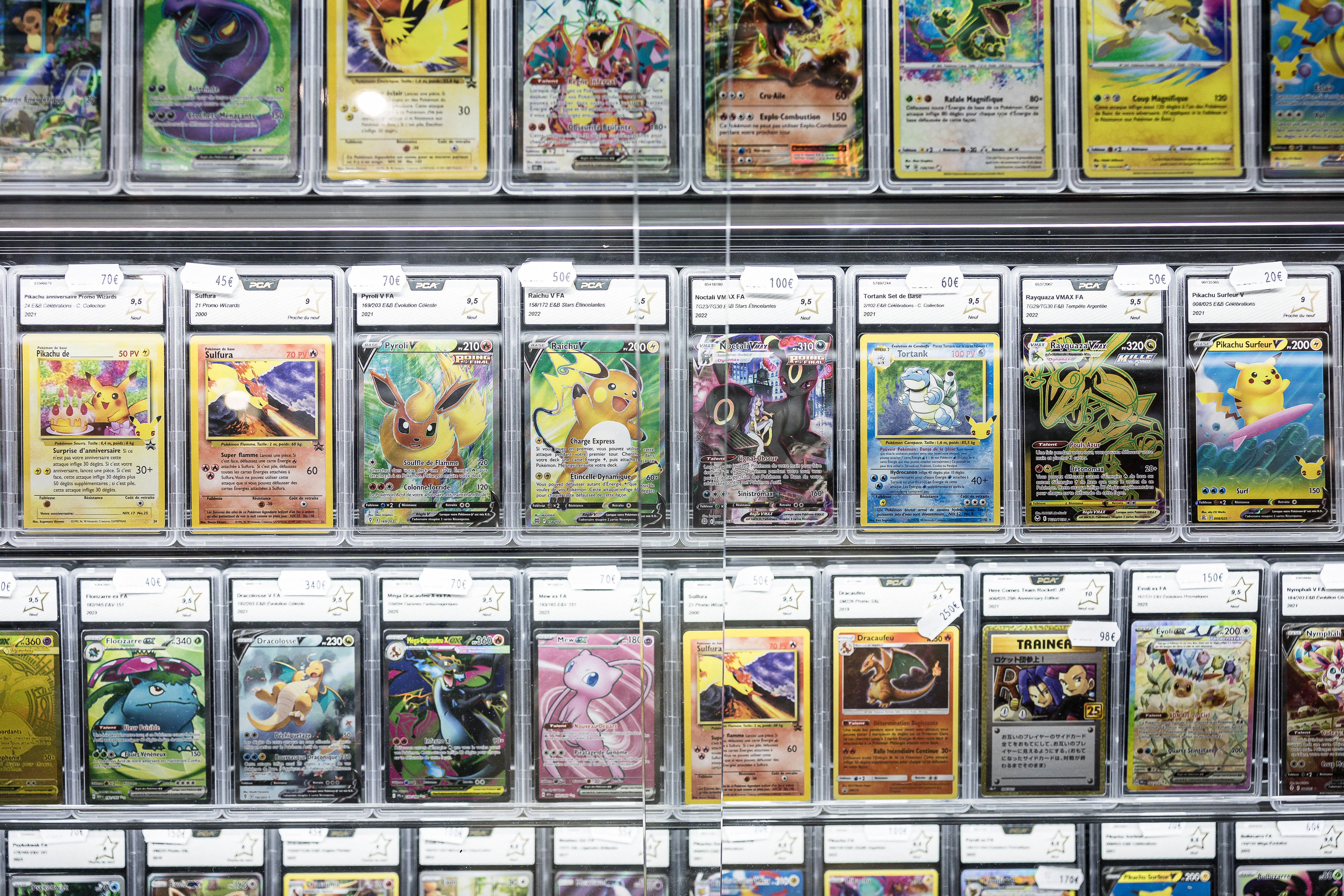 Pokemon cards are also popular with young people