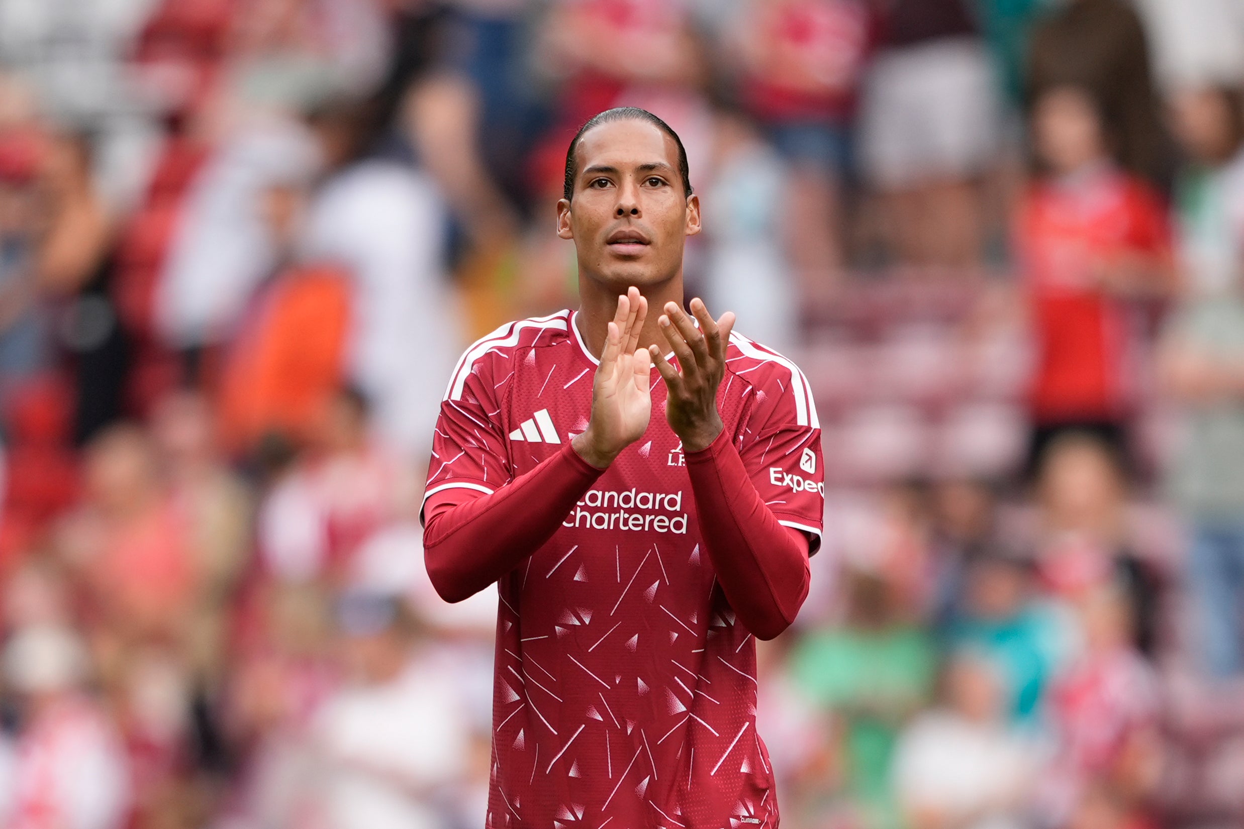 Virgil van Dijk made his first appearance of pre-season but conceded a penalty (PA)