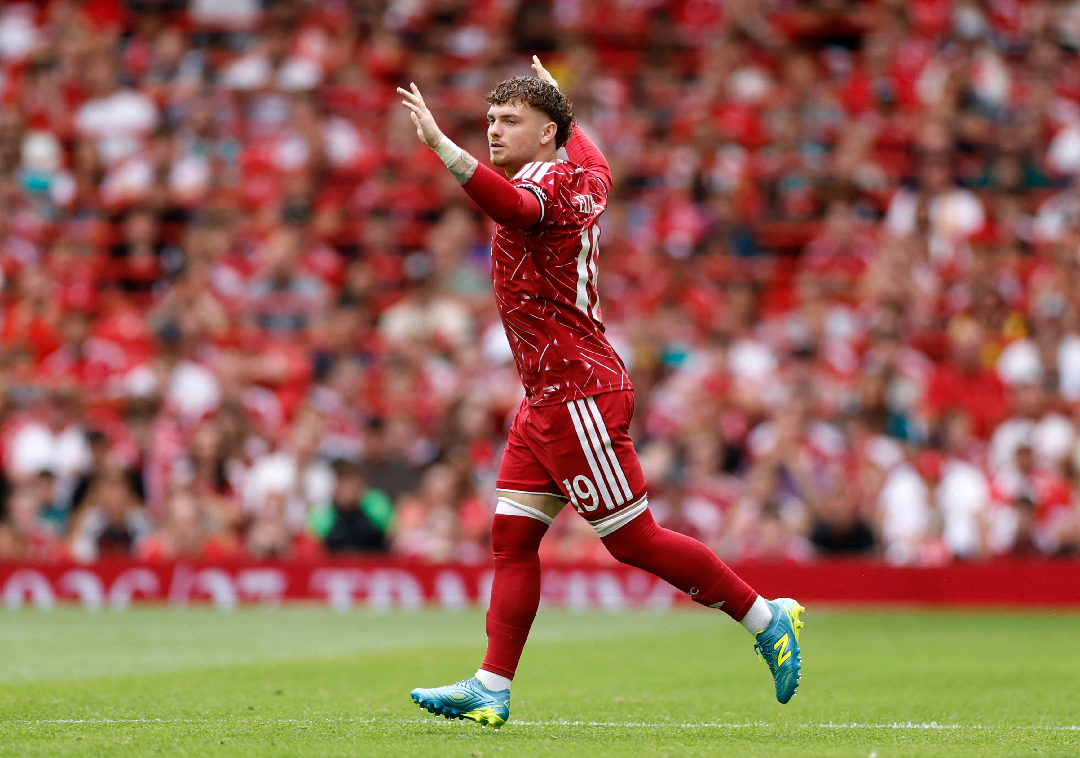 Harvey Elliott got the loudest cheer of the afternoon off the bench