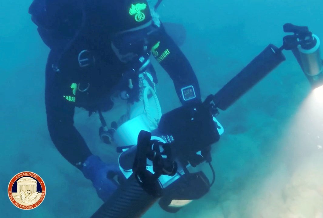 Specialist divers found the wreckage following a tip off from local fishermen