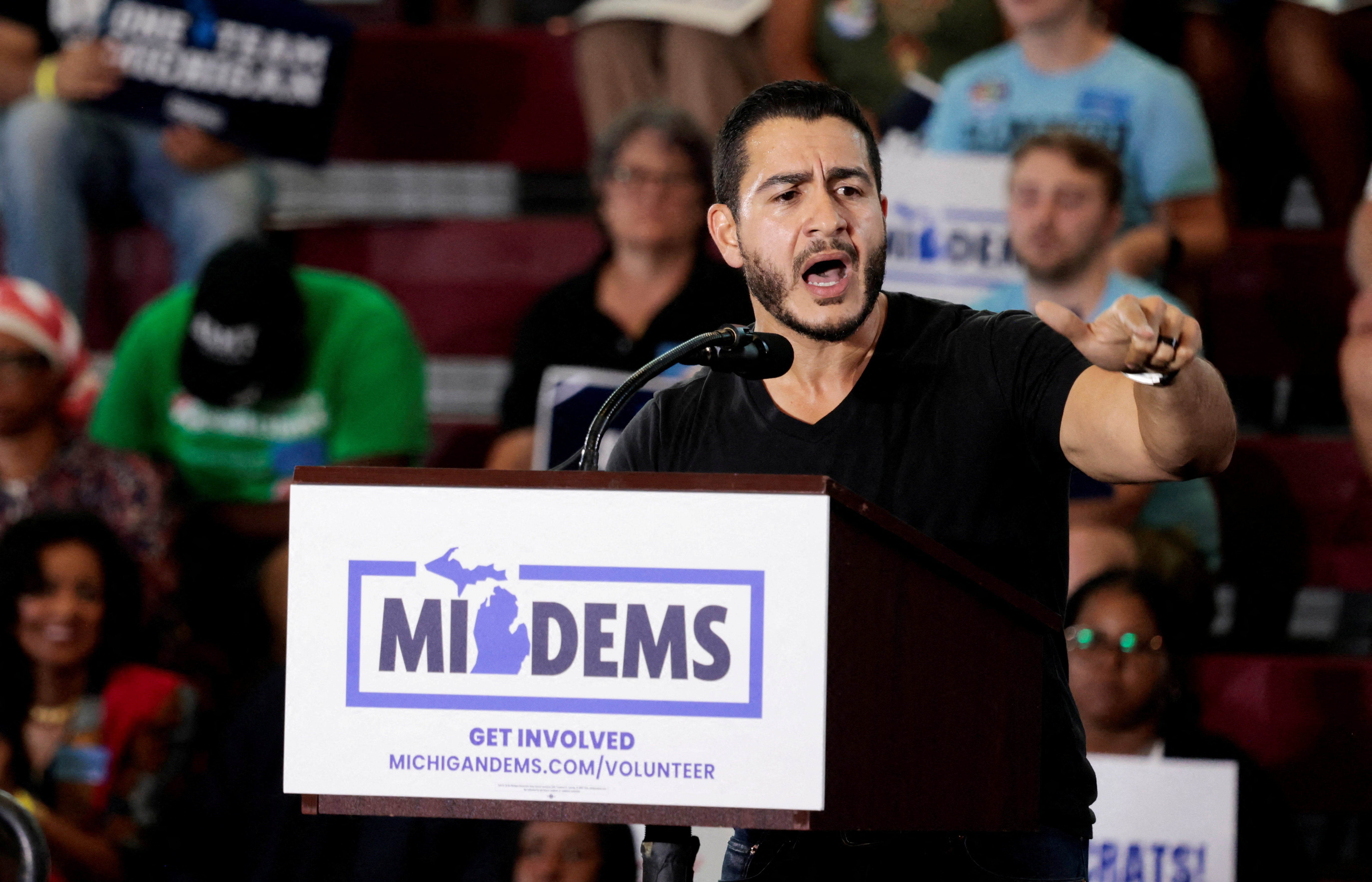 Abdul El-Sayed compared Republicans' attempts to highlight his name to similar tactics used against Barack Obama
