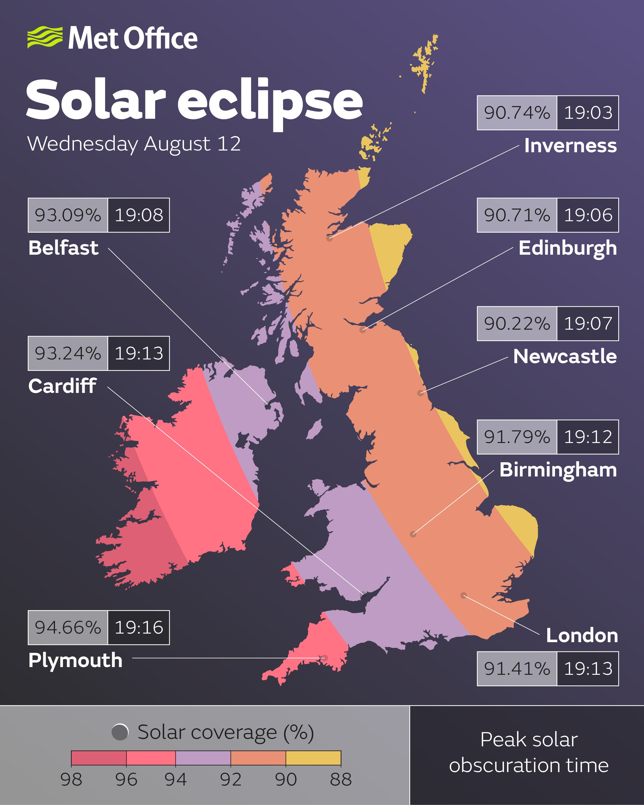 independent.co.uk - Mathilde Grandjean - Mapped: The best places in the UK to watch Wednesday's solar eclipse