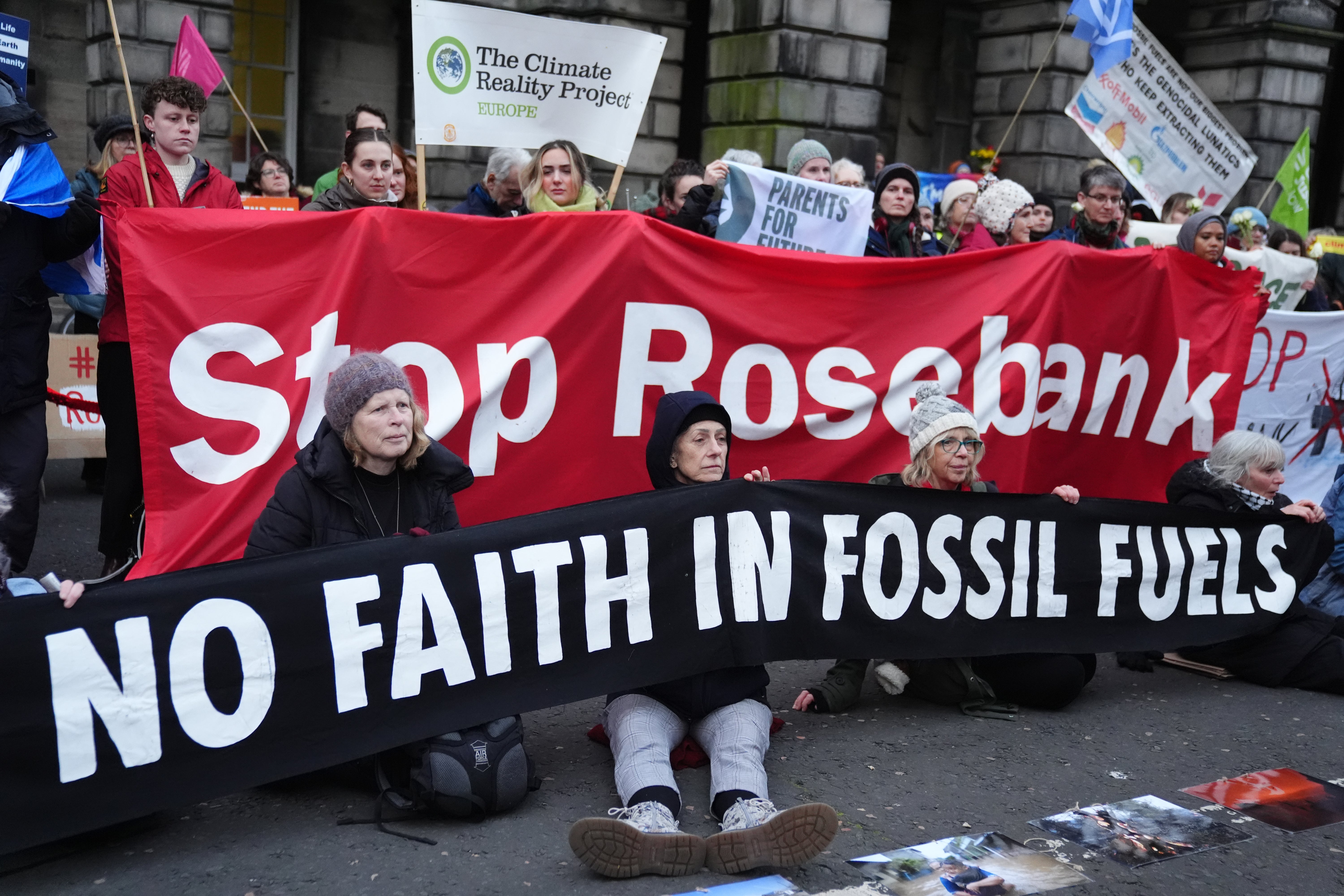 Climate activists say the Rosebank and Jackdaw projects would ‘further fuel climate chaos’ (PA)
