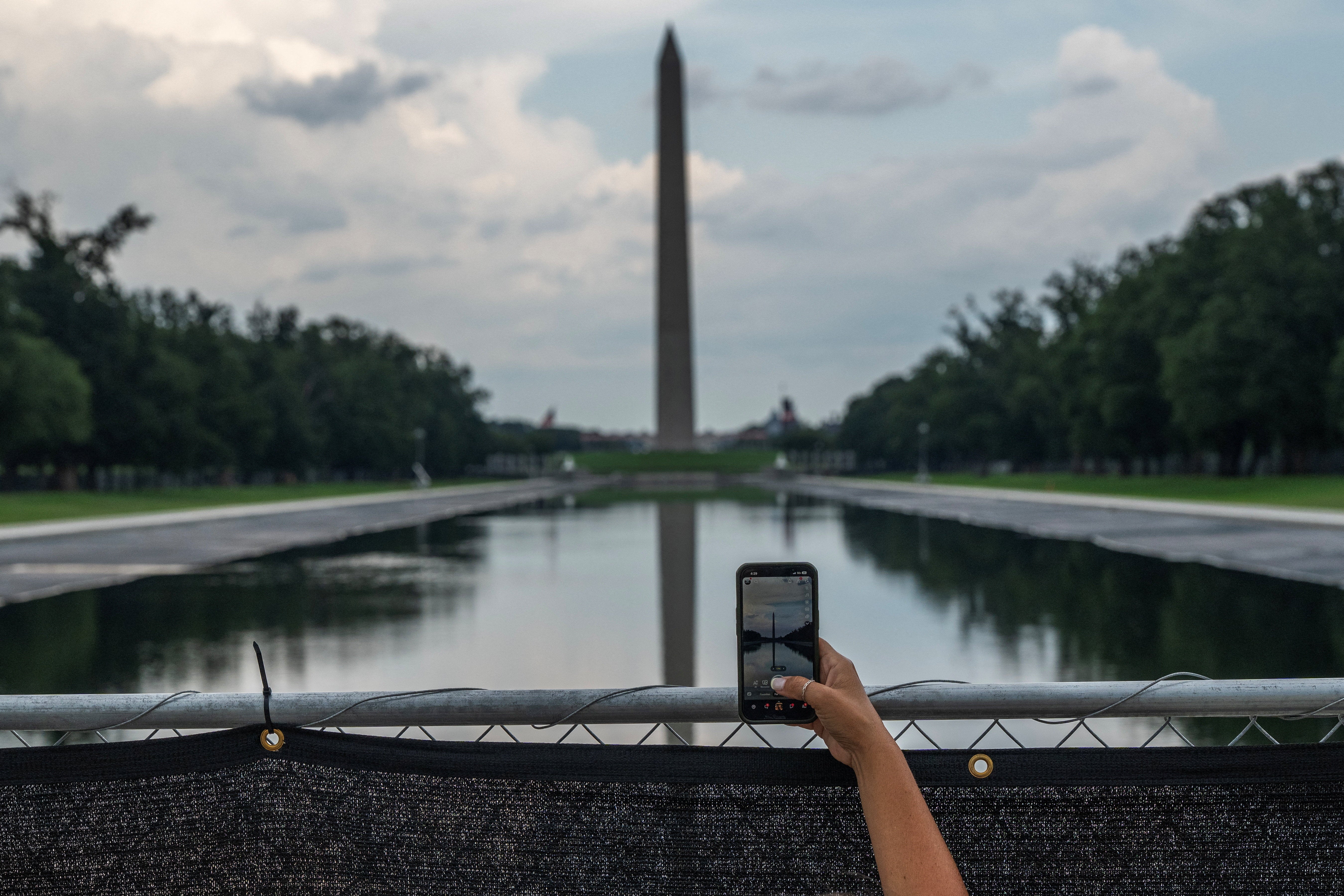 Trump is now suggesting that the people he insists vandalized his makeover of the Lincoln Memorial Reflecting Pool took inspiration from Comey, for which there is no evidence (Reuters)