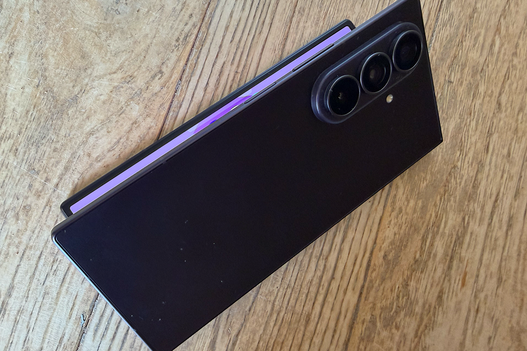 The crease is less evident compared with some folding phones (David Phelan/The Independent)