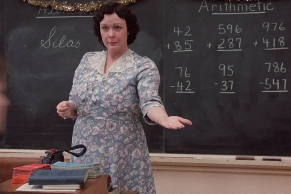 Tedde Moore, Teacher in 'A Christmas'