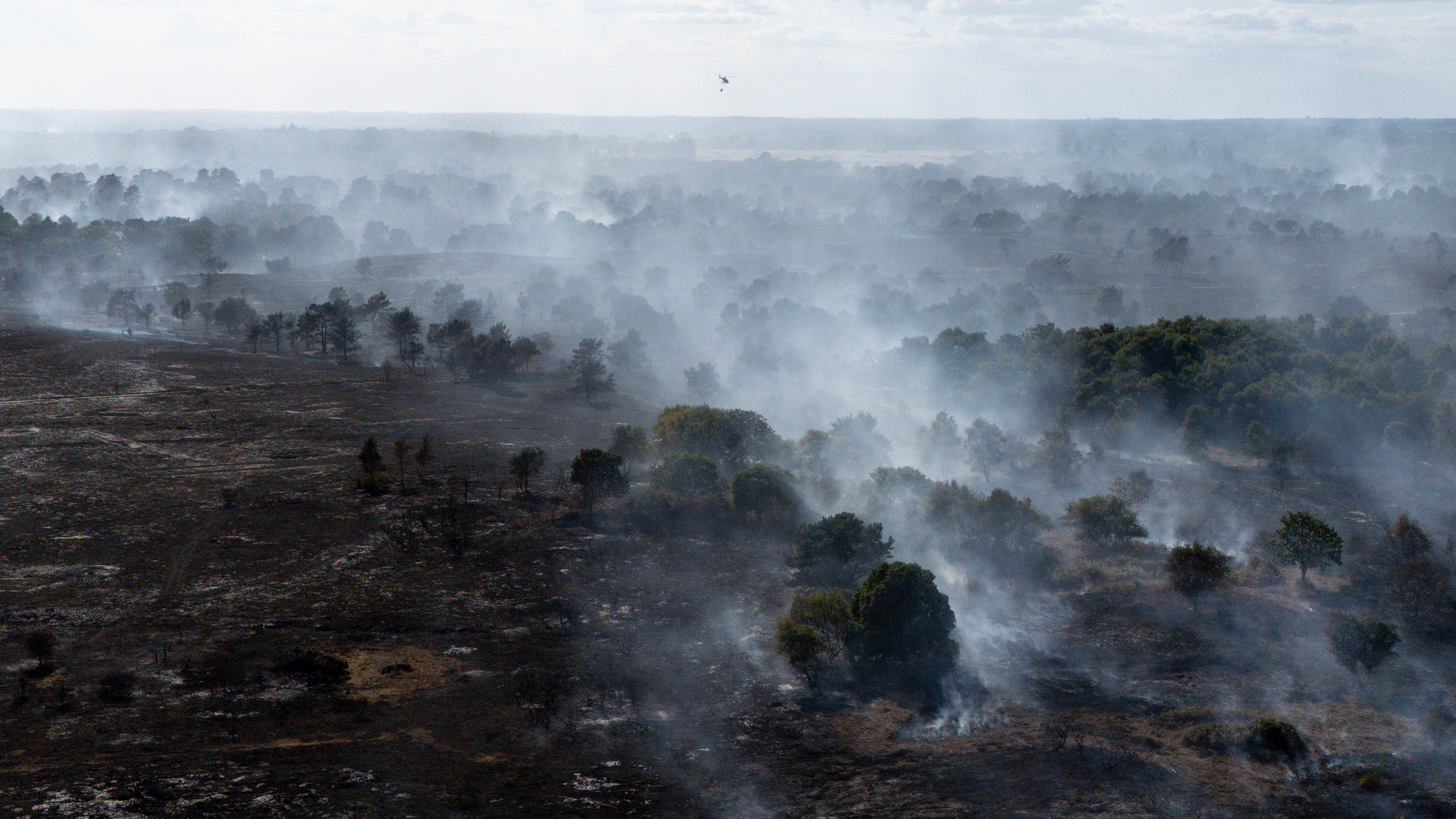 Firefighters stood down a major incident in Dunwich Heath this week, weeks after 150 hectares of the nature reserve caught fire (Jacob King/PA)