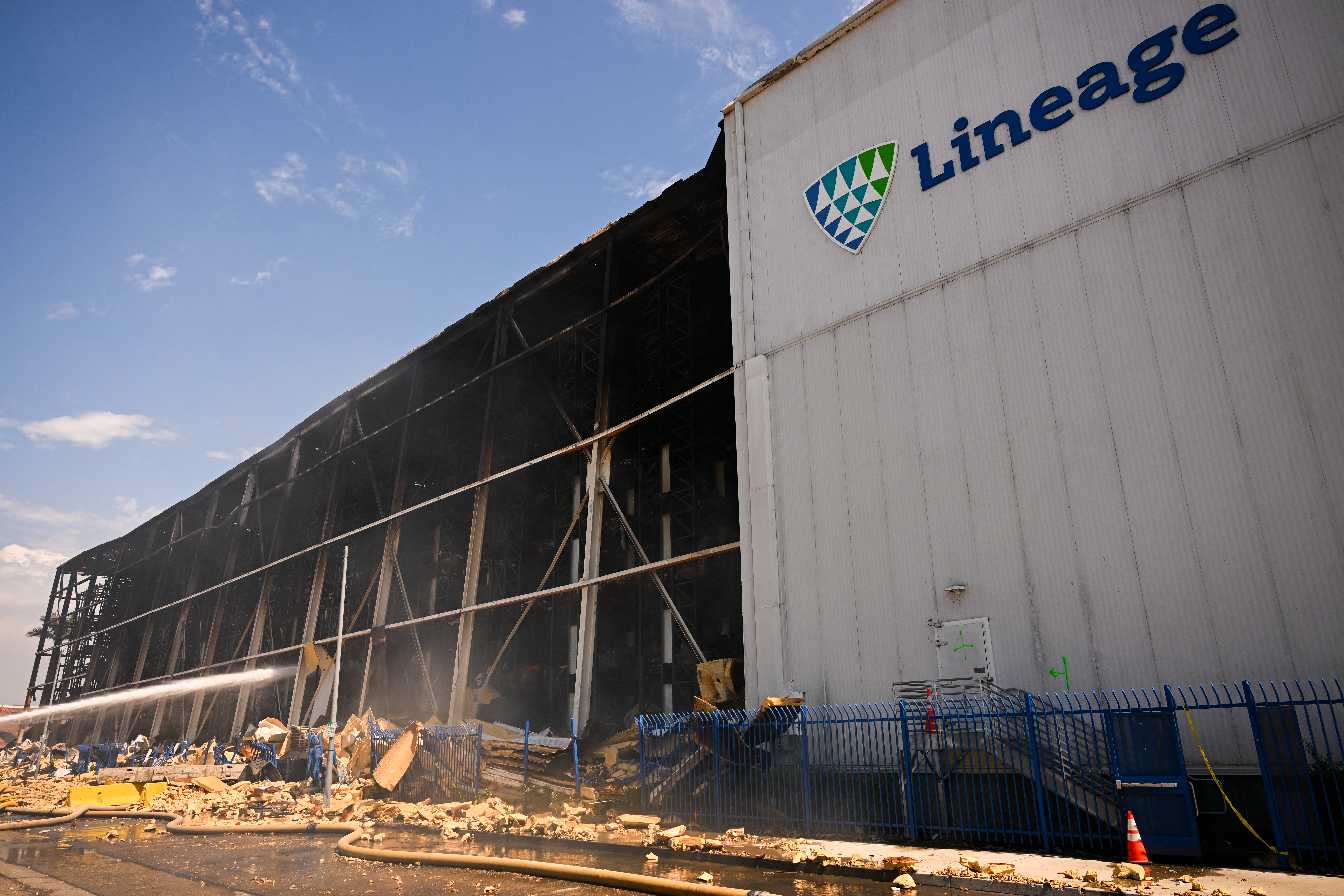 Concerns have been raised over a foul smell emanating from food waste at a Lineage warehouse in Boyle Heights, Los Angeles
