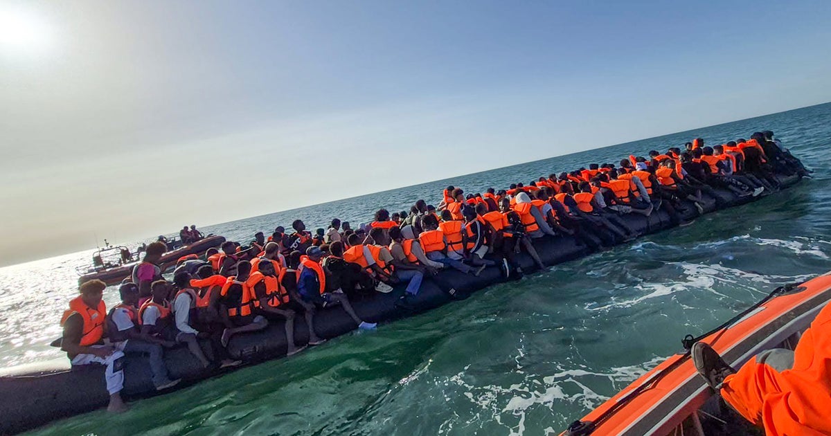 Record 230 migrants cross Channel in single 'mega-dinghy' | The Independent