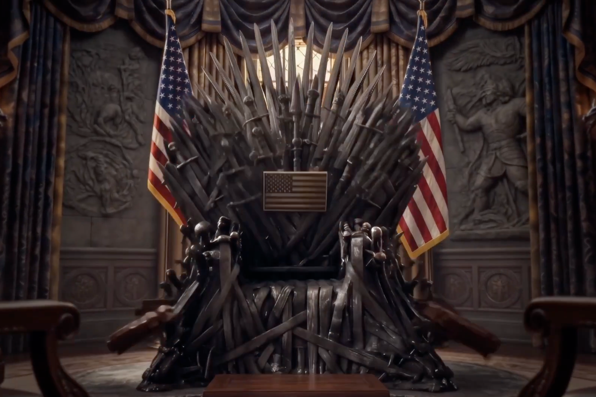 Trump steals Game of Thrones ‘Iron Throne’ to declare ‘order restored’ in latest White House pop culture takeover